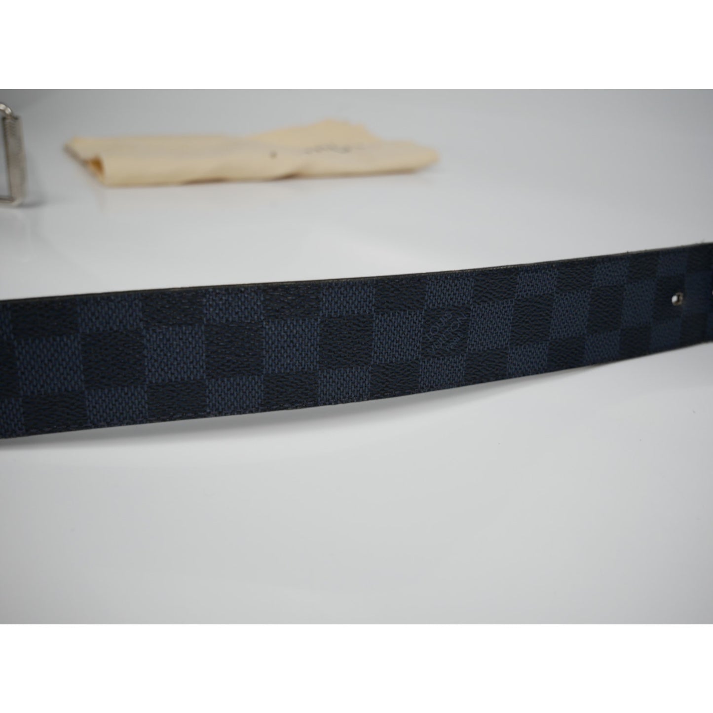 Louis Vuitton Damier Cobalt Jungle 40mm Reversible Belt