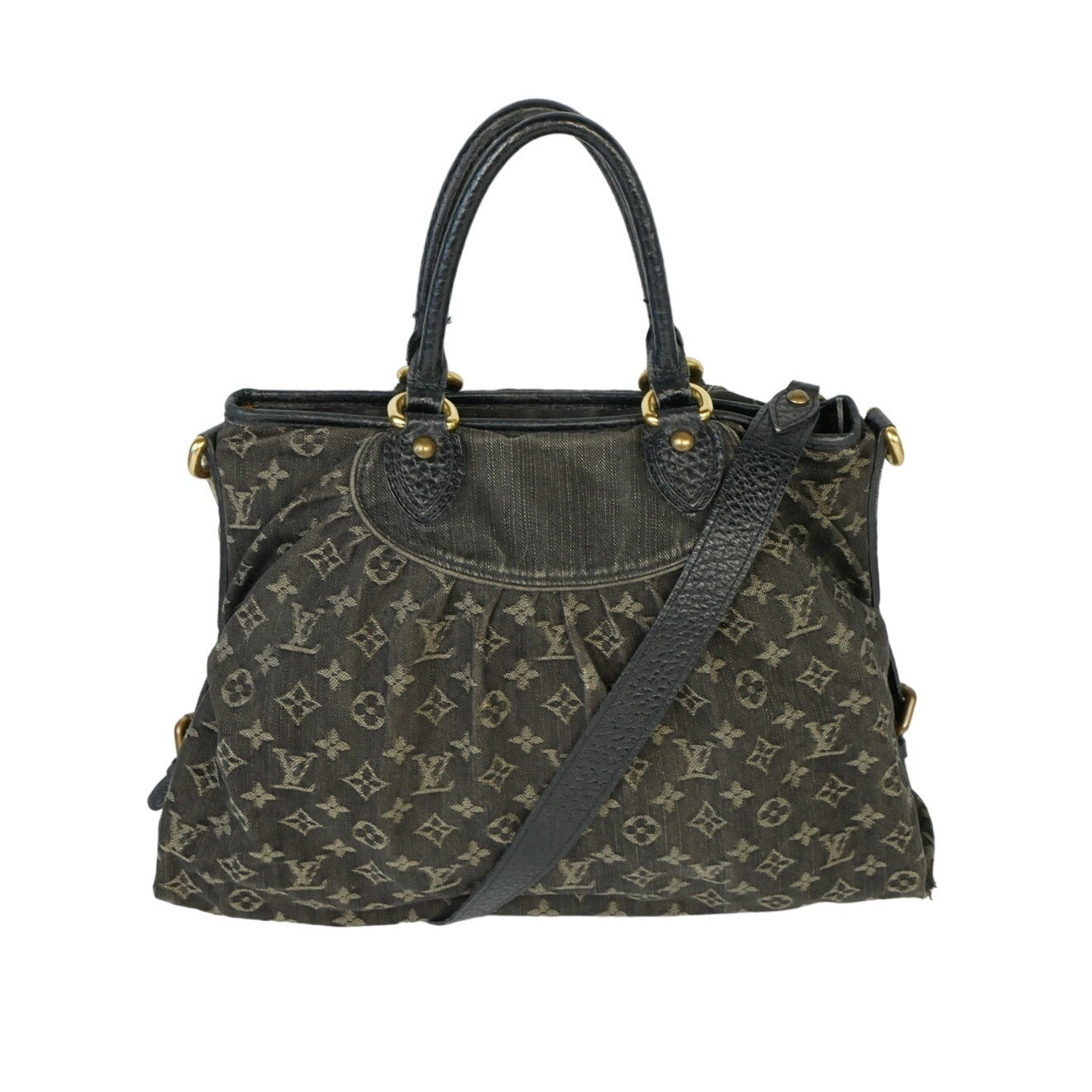 Louis Vuitton Black Denim Neo Cabby Tote