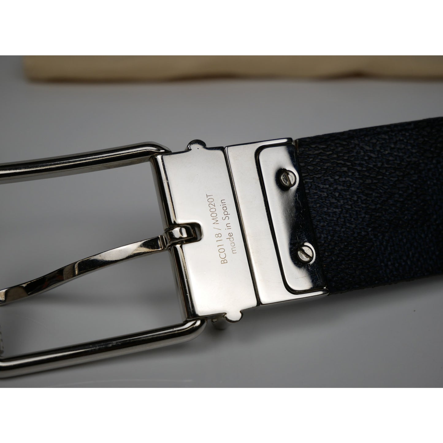 Louis Vuitton Damier Cobalt Jungle 40mm Reversible Belt
