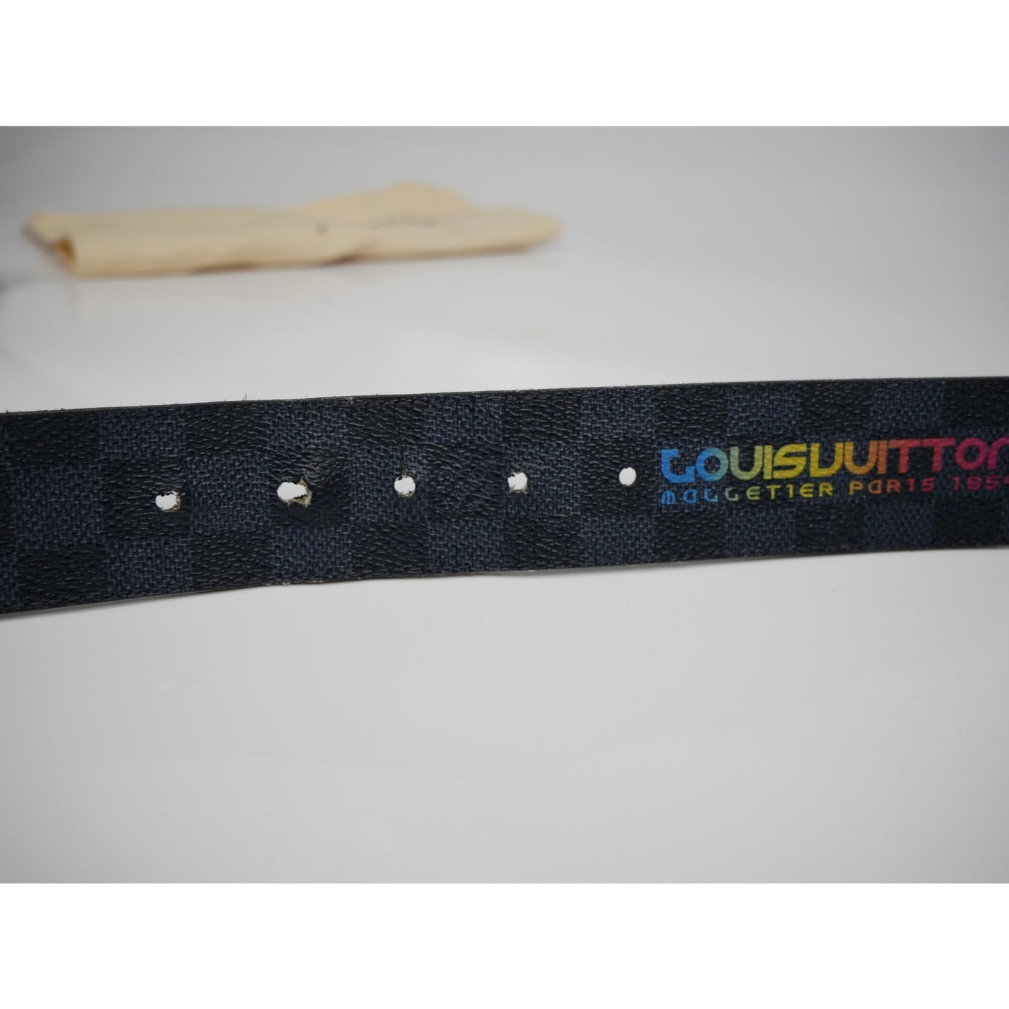 Louis Vuitton Damier Cobalt Jungle 40mm Reversible Belt