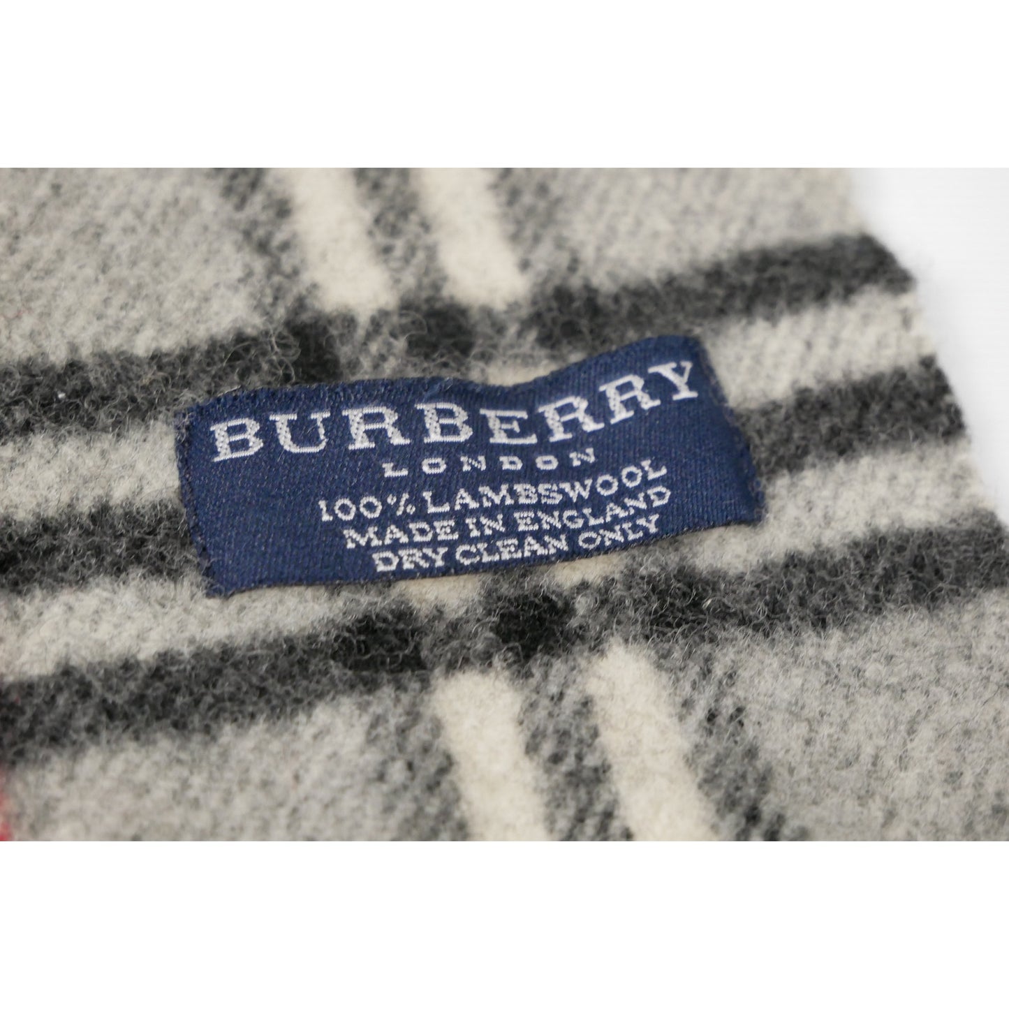 Burberry Vintage Grey Nova Check Cashmere Scarf