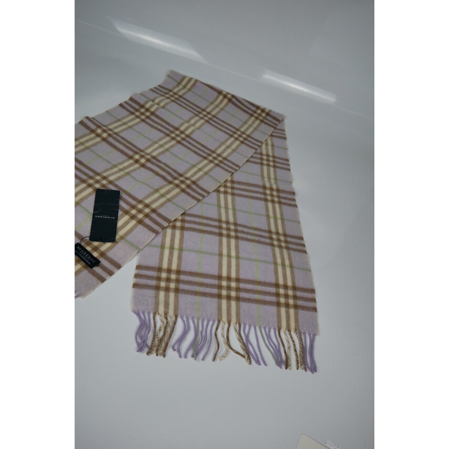 Burberry Blue Cashmere Scarf