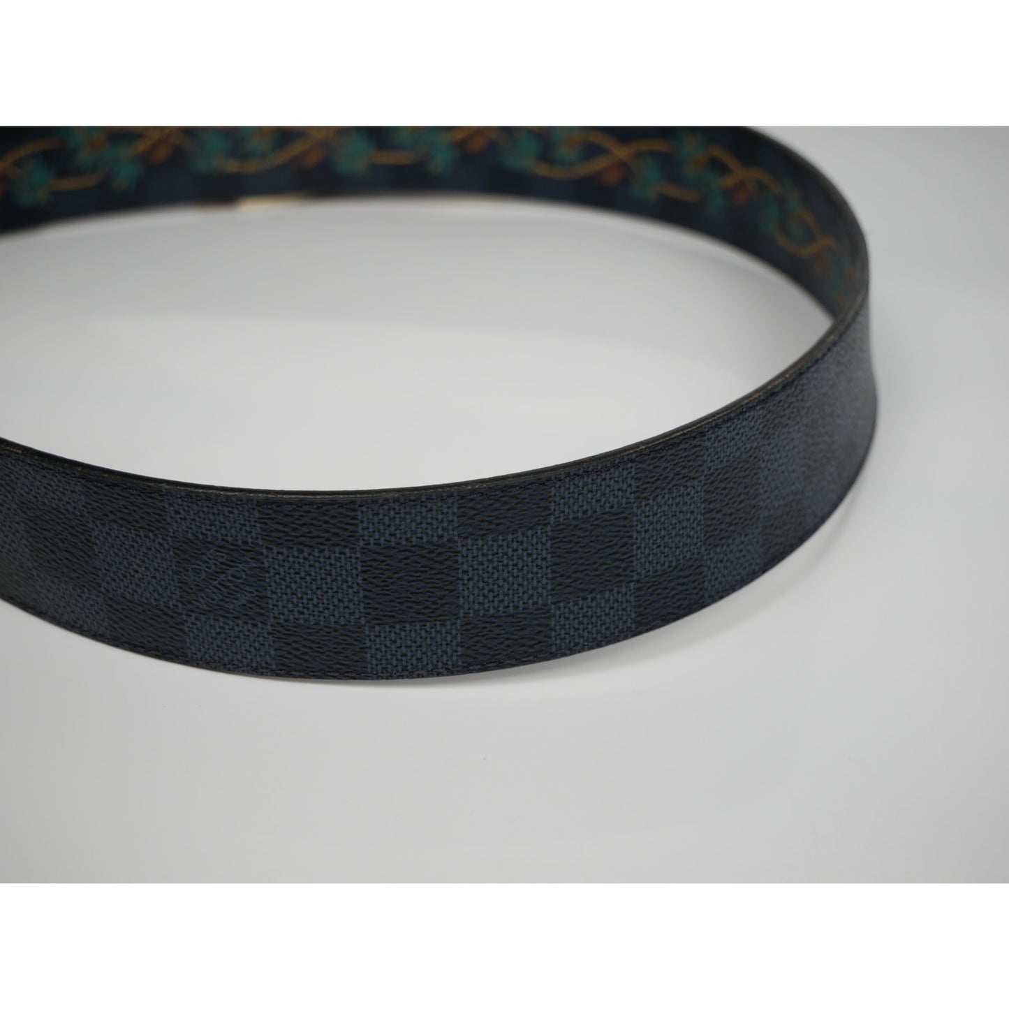 Louis Vuitton Damier Cobalt Jungle 40mm Reversible Belt
