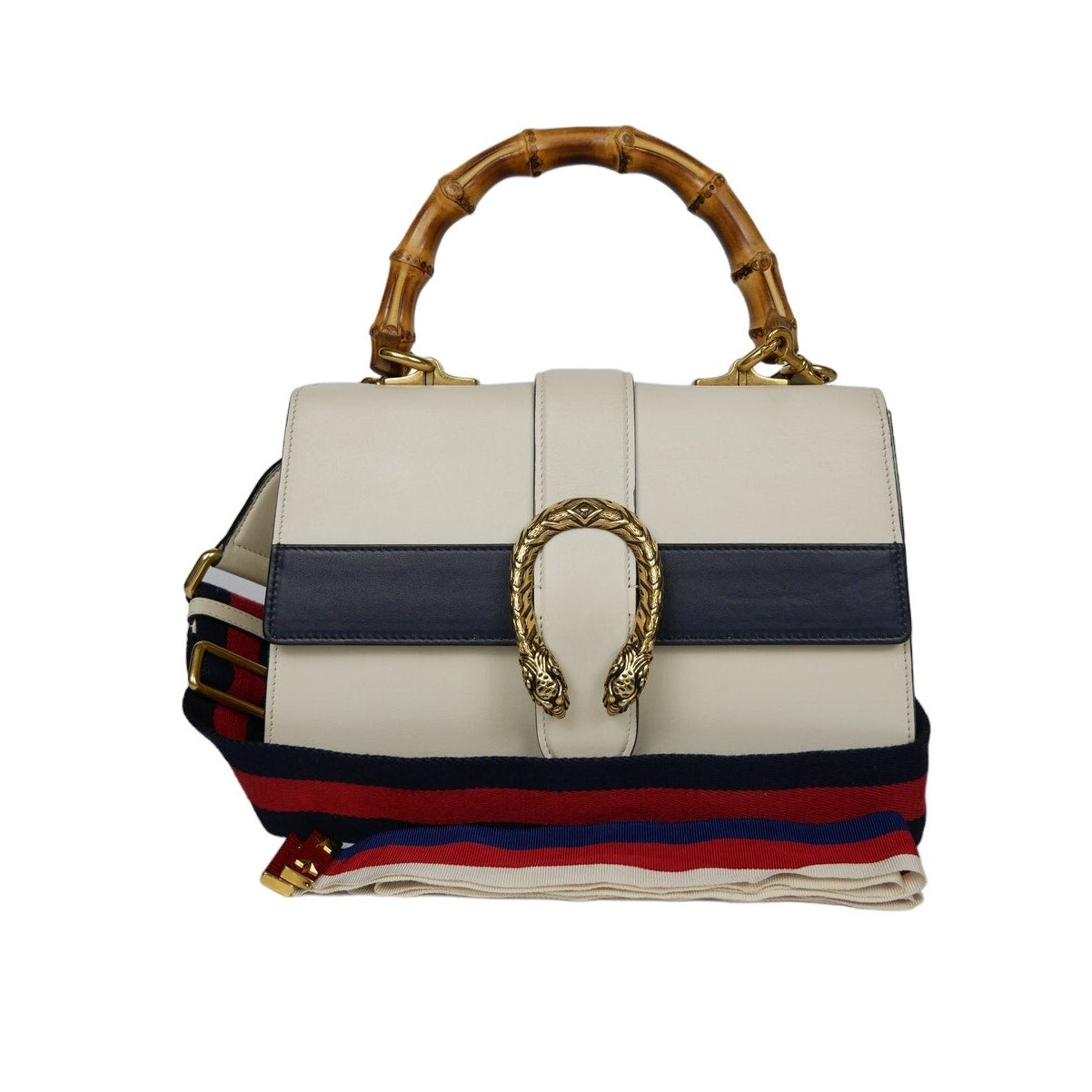 Gucci Bamboo Striped Handle Bag