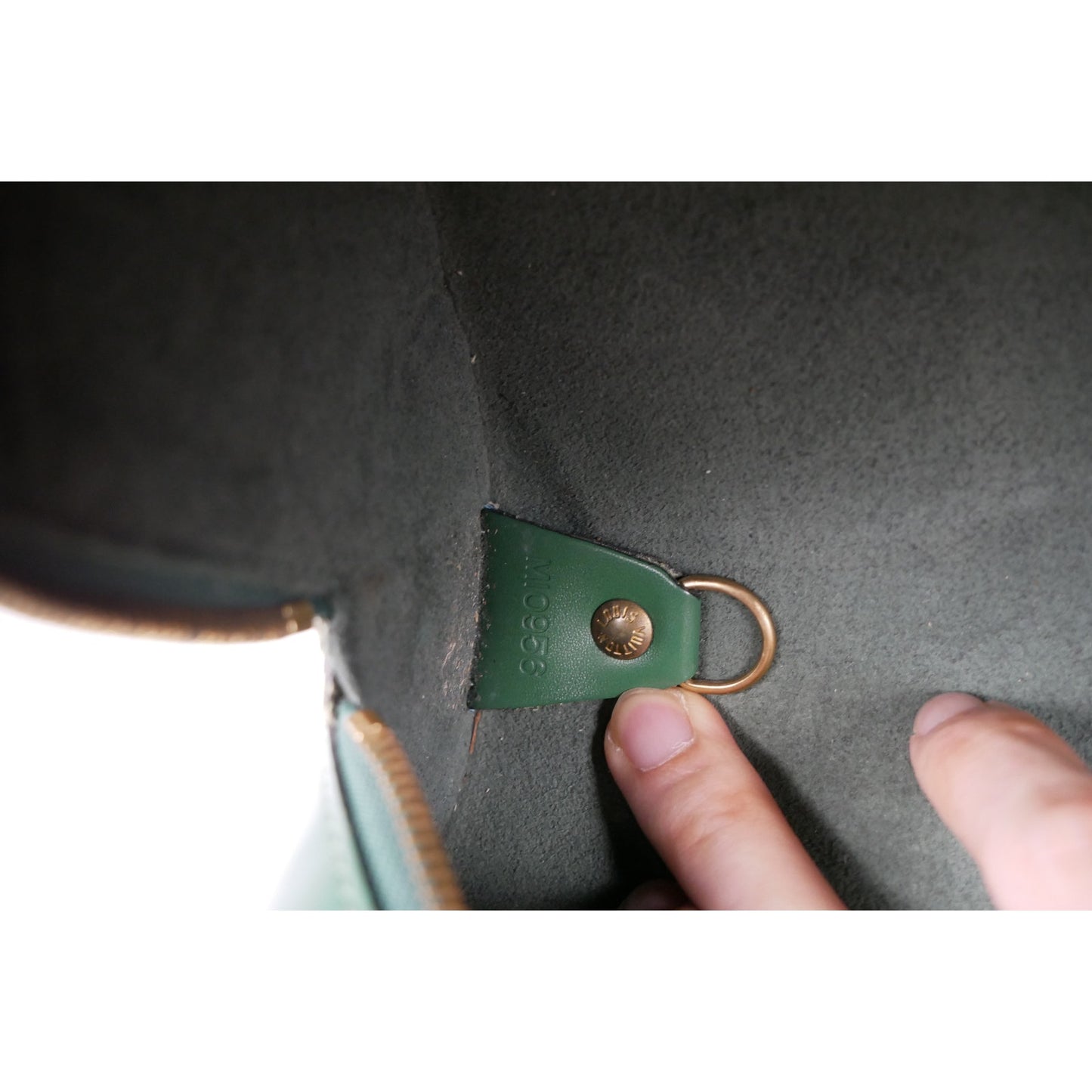 Louis Vuitton Green Epi Soufflot Bag