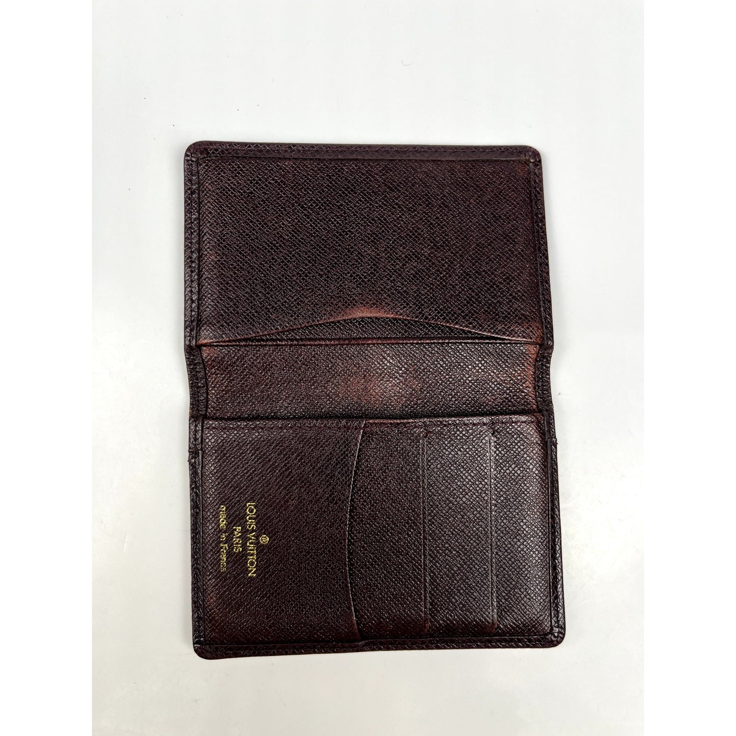 Louis Vuitton Bordeaux Taiga Leather Card Bifold Wallet