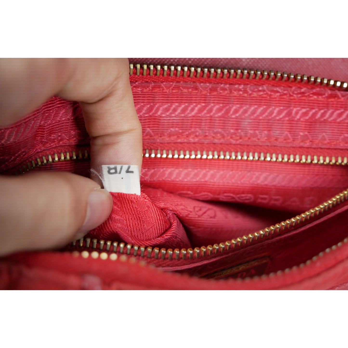 Prada Nylon Saffiano Chain Crossbody Bag