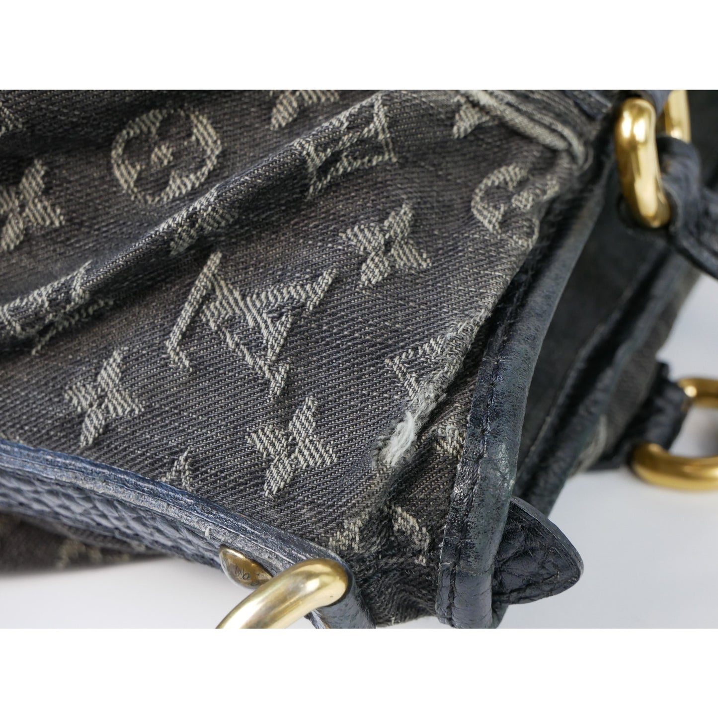 Louis Vuitton Black Denim Neo Cabby Tote