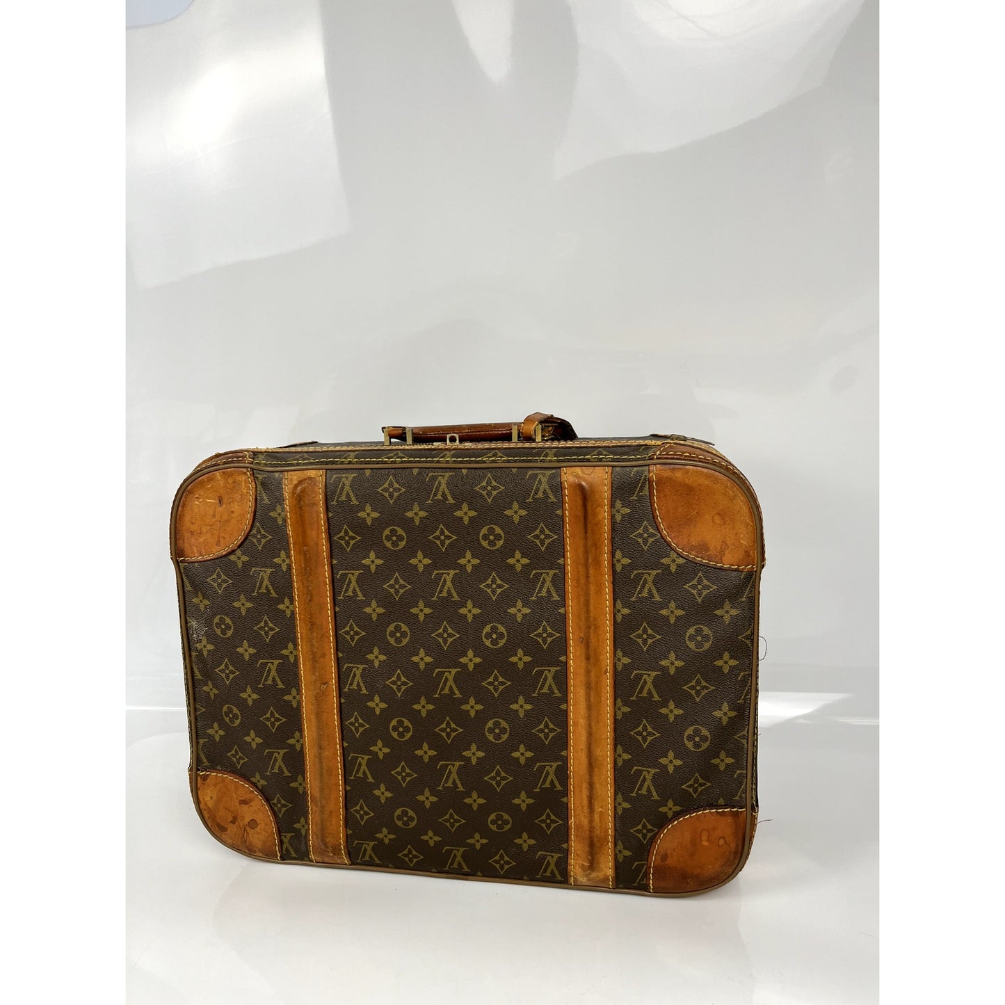 Louis Vuitton Monogram Stratos Trunk Luggage Holdall Bag