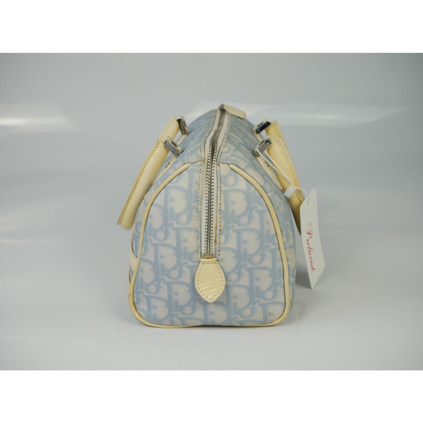 Christian Dior Light Blue Gloomy Boston Handle Bag