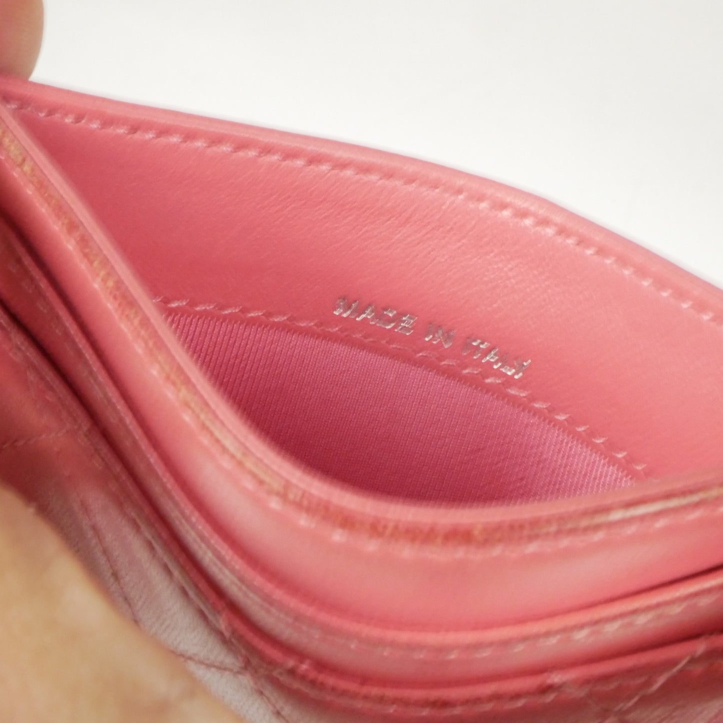 Chanel Matrasse Pink Cards Holder