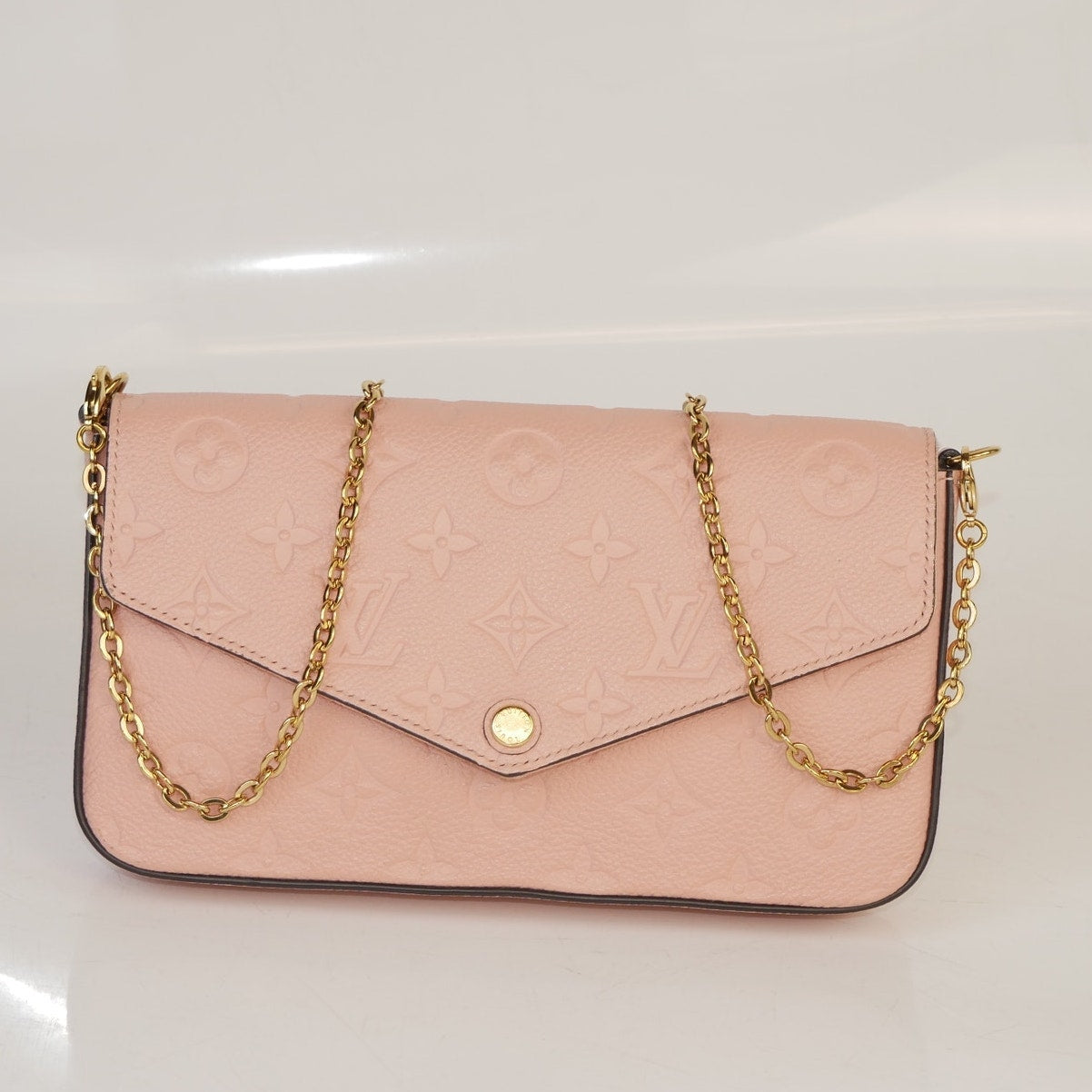 Louis Vuitton Rose Poudre Empreinte Felicie Pochette