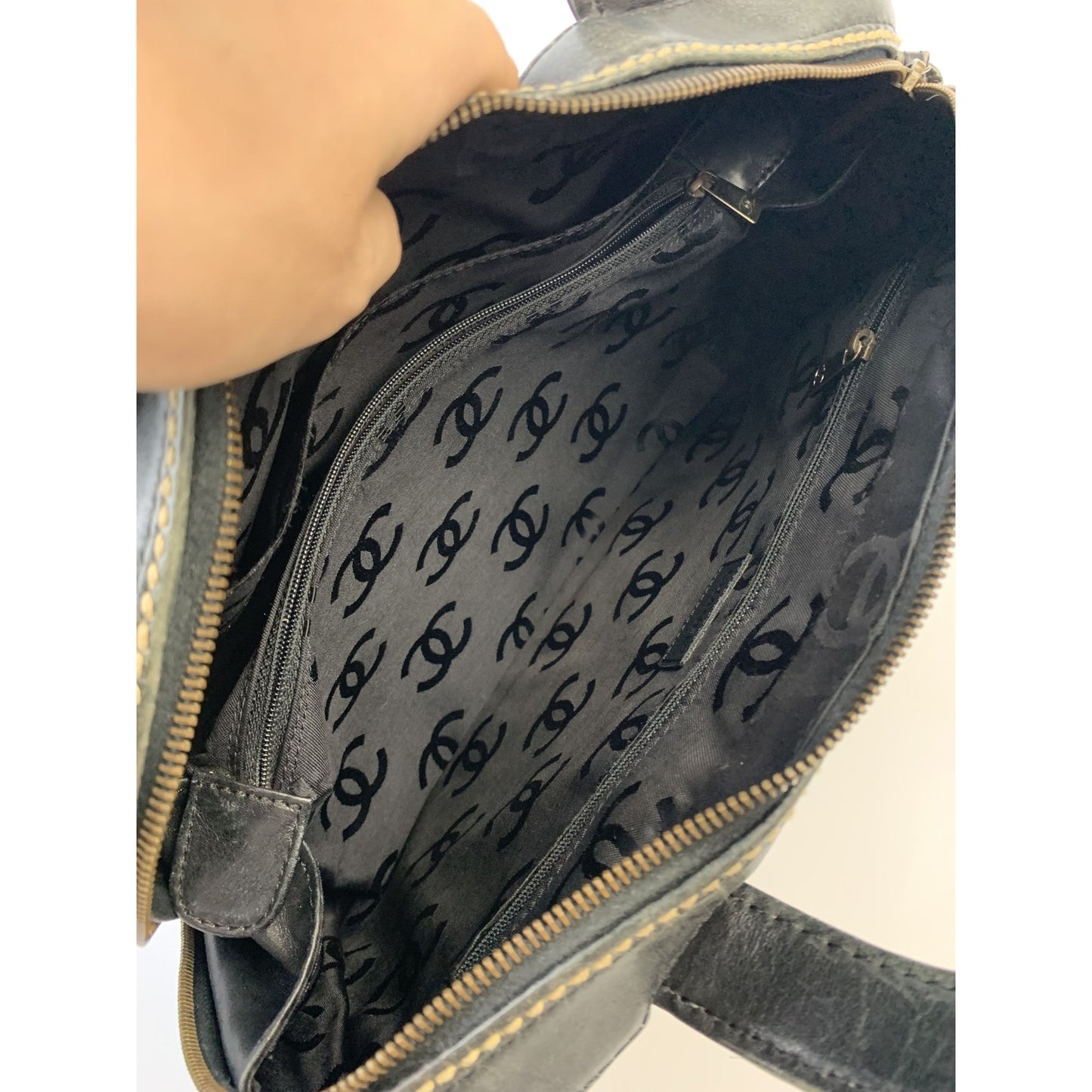 Chanel Wild Stitch Boston Mens Bag