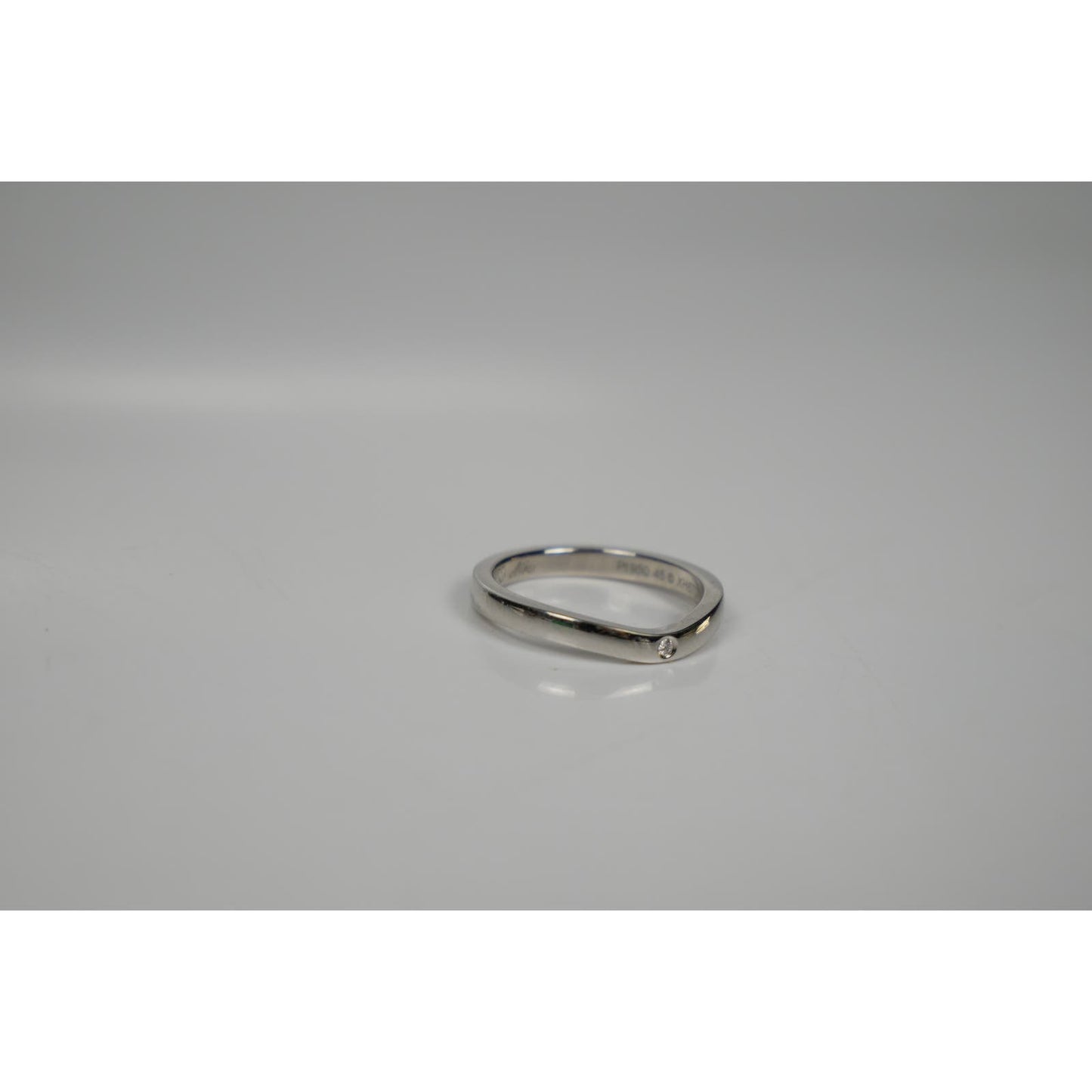 Cartier Ballerina Curve Platinum x 3P Diamond Ring