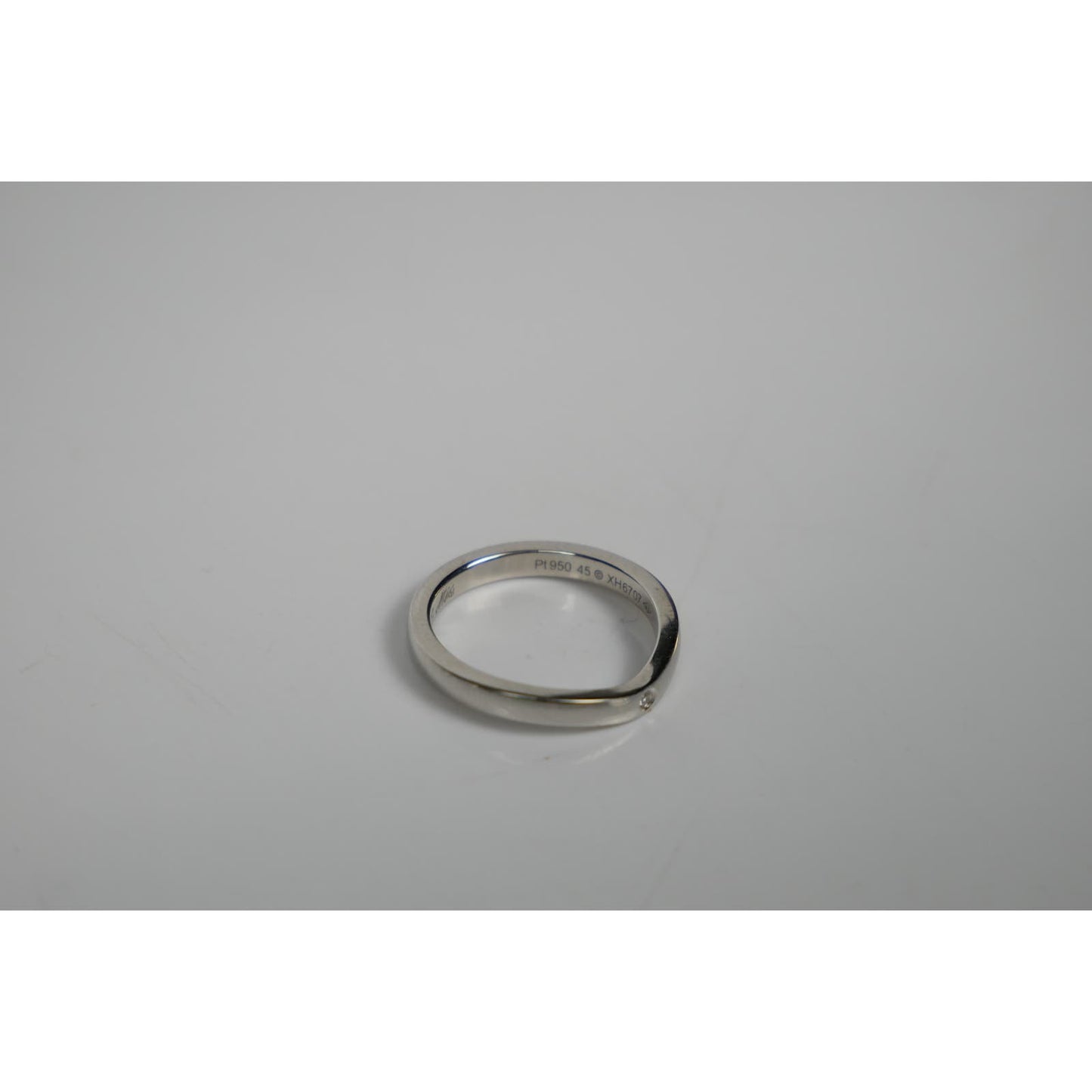 Cartier Ballerina Curve Platinum x 3P Diamond Ring