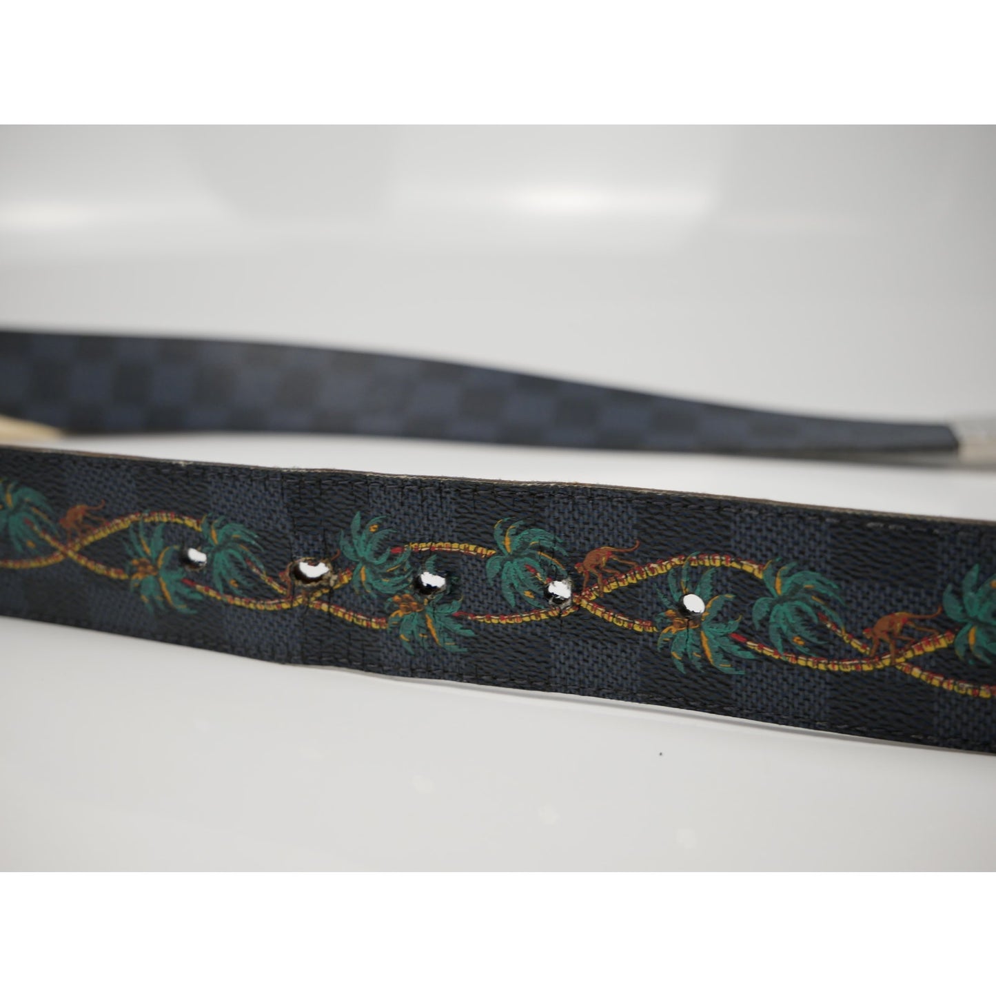 Louis Vuitton Damier Cobalt Jungle 40mm Reversible Belt