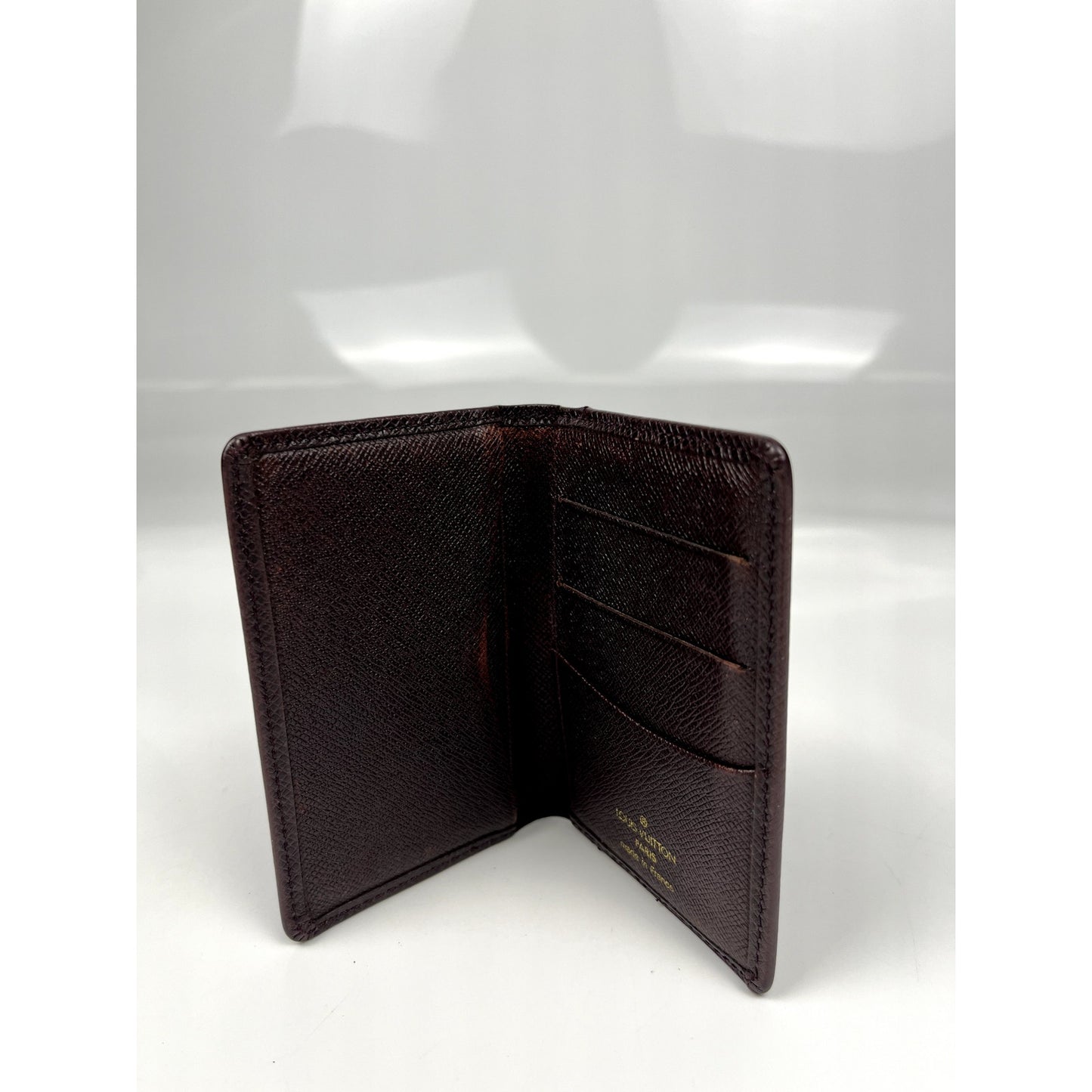 Louis Vuitton Bordeaux Taiga Leather Card Bifold Wallet