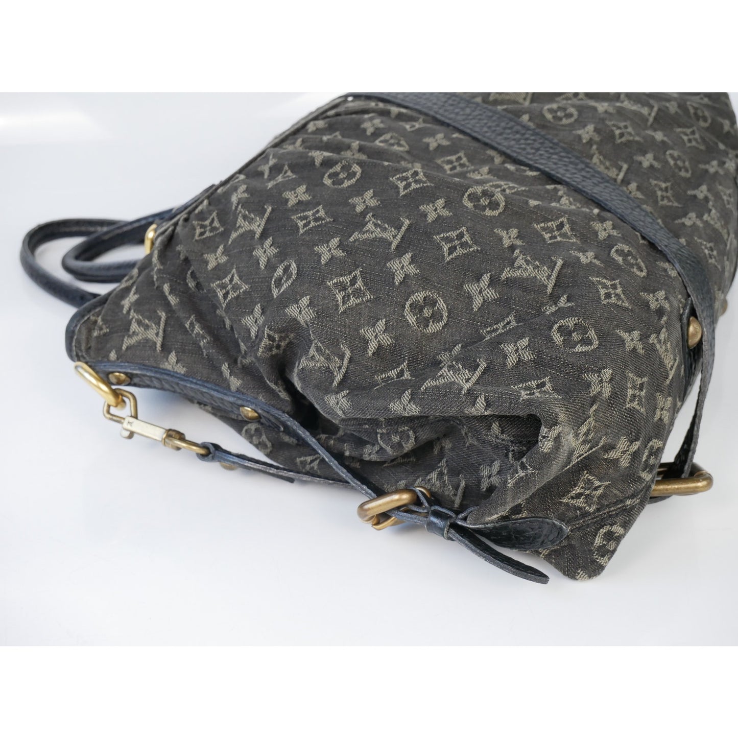 Louis Vuitton Black Denim Neo Cabby Tote