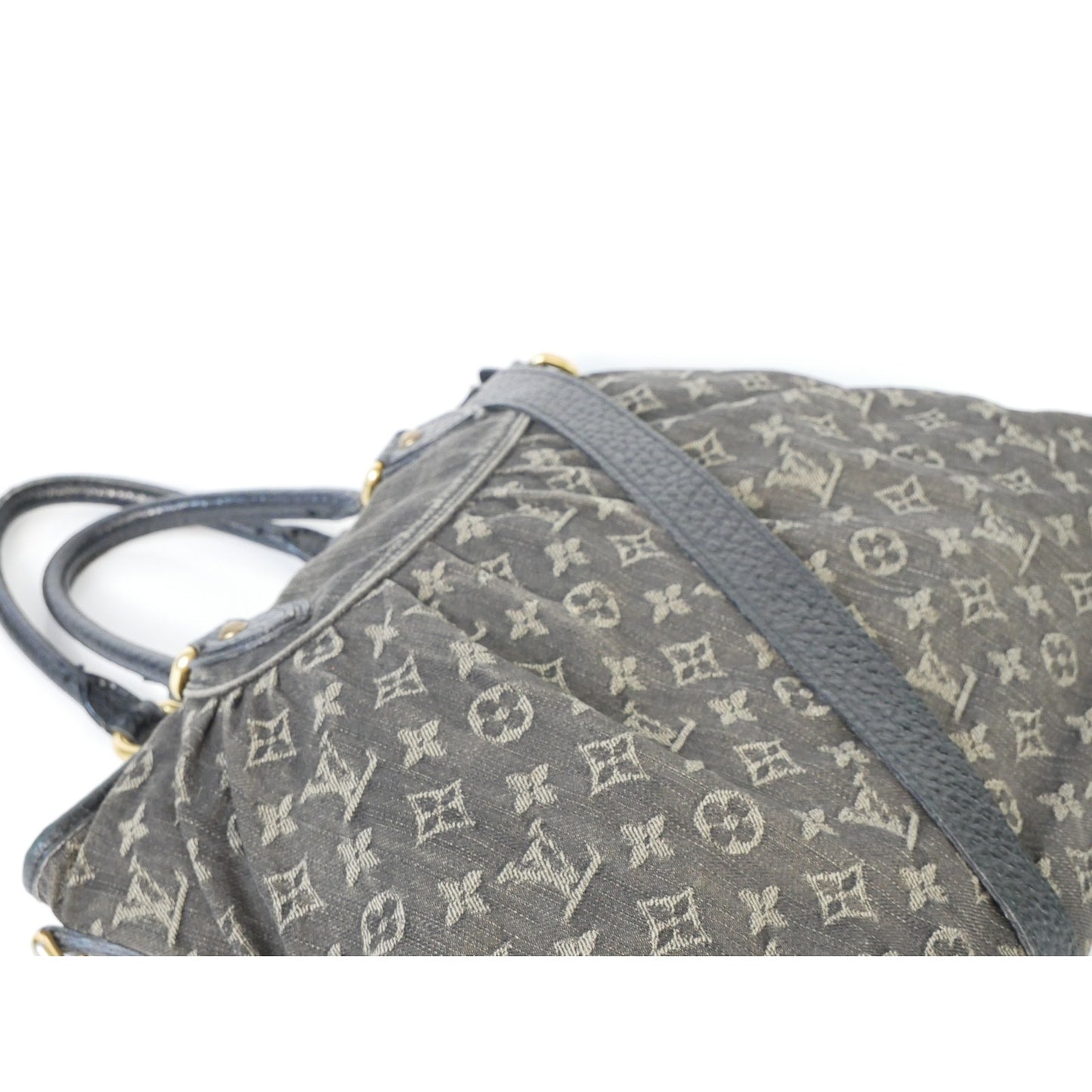Louis Vuitton Black Denim Neo Cabby Tote