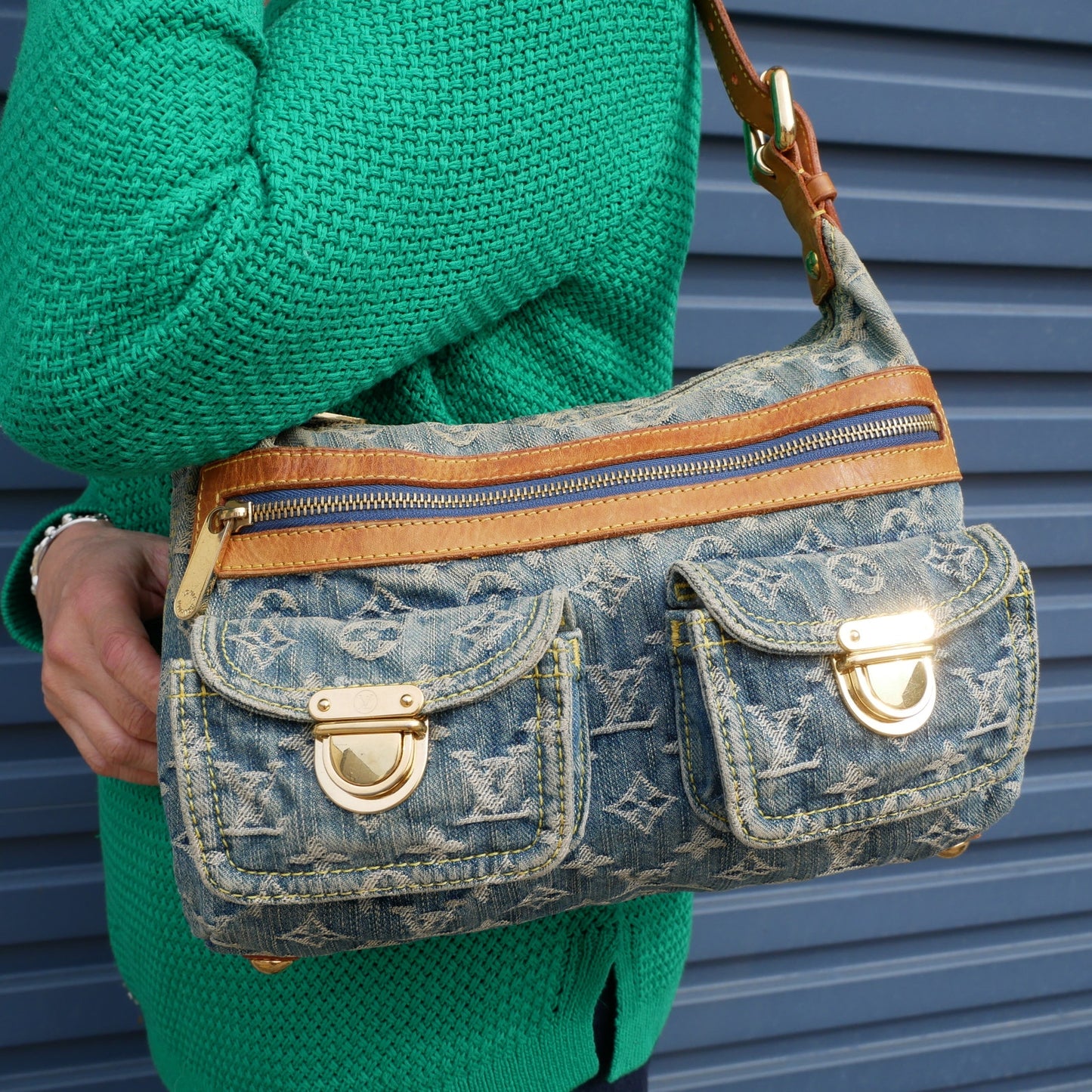 Louis Vuitton Denim Shoulder Baggy PM