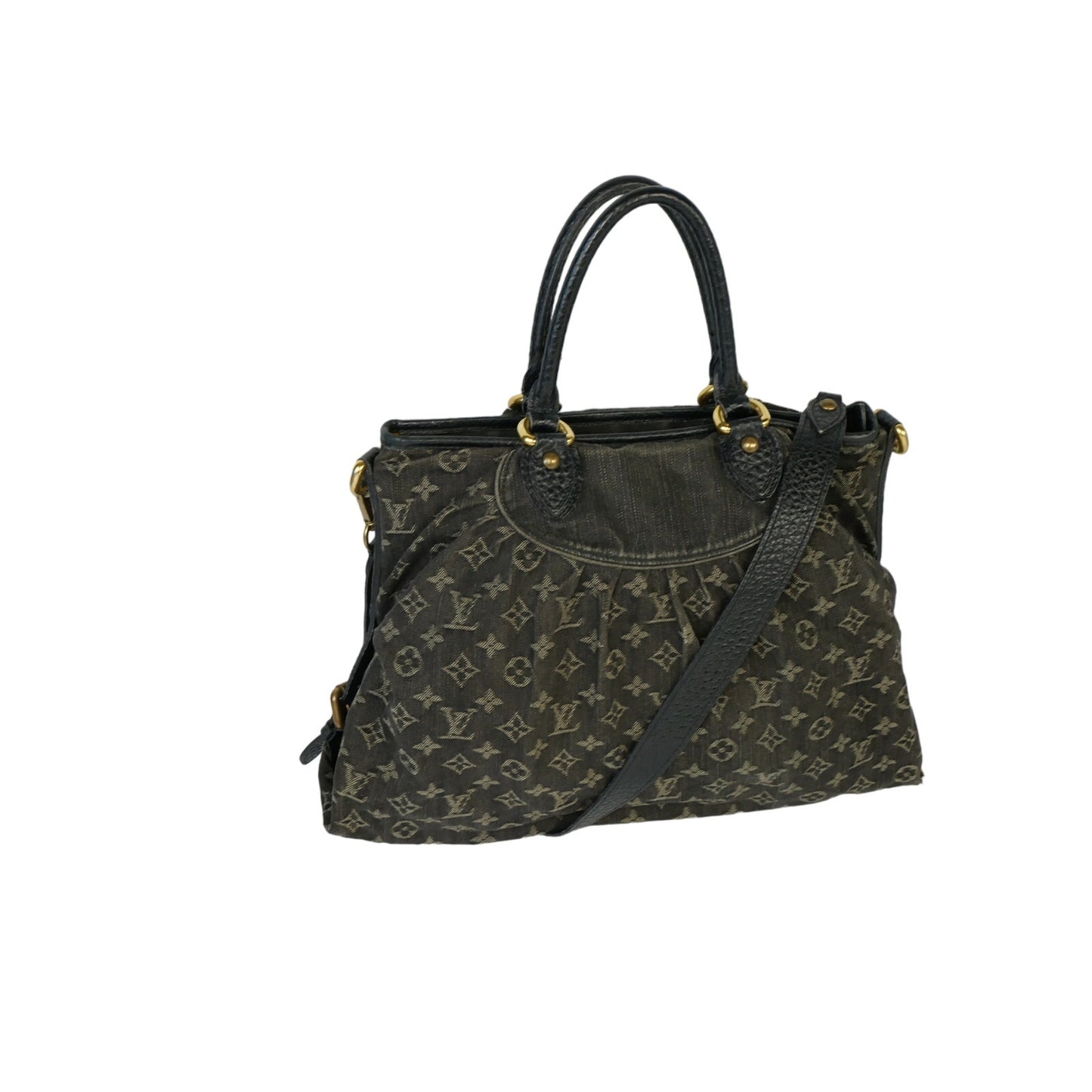Louis Vuitton Black Denim Neo Cabby Tote