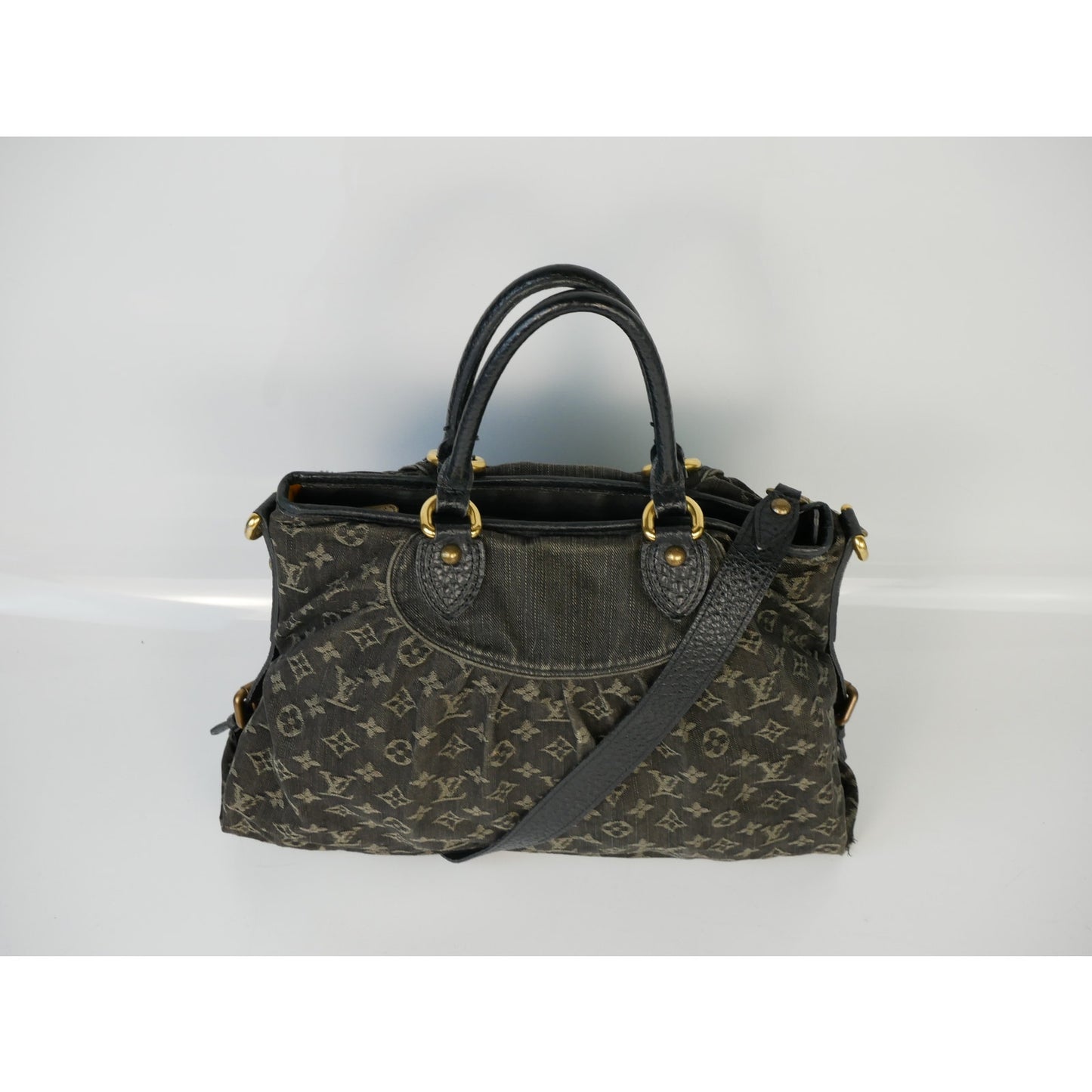 Louis Vuitton Black Denim Neo Cabby Tote