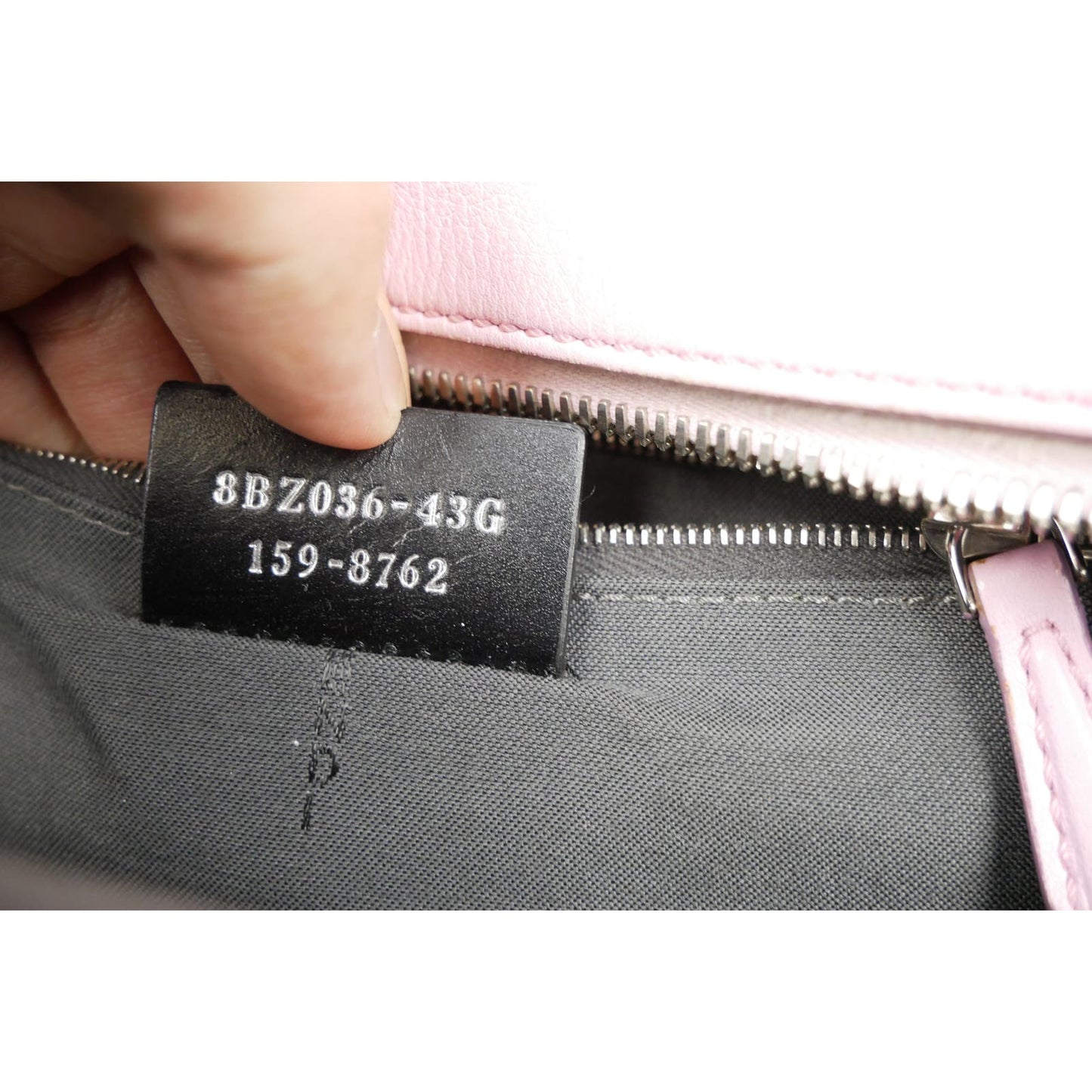 Fendi Mini Leather Backpack Pink Crystal Tail