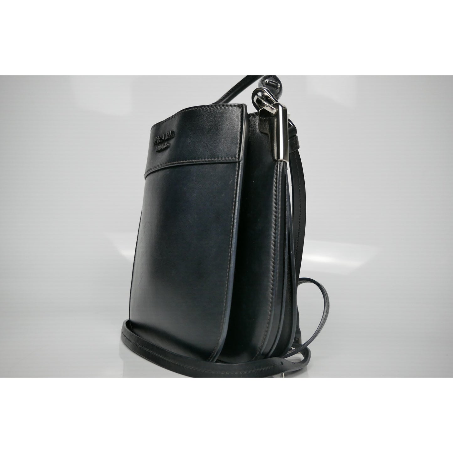 Prada Nero City Calf Leather Margit Bag