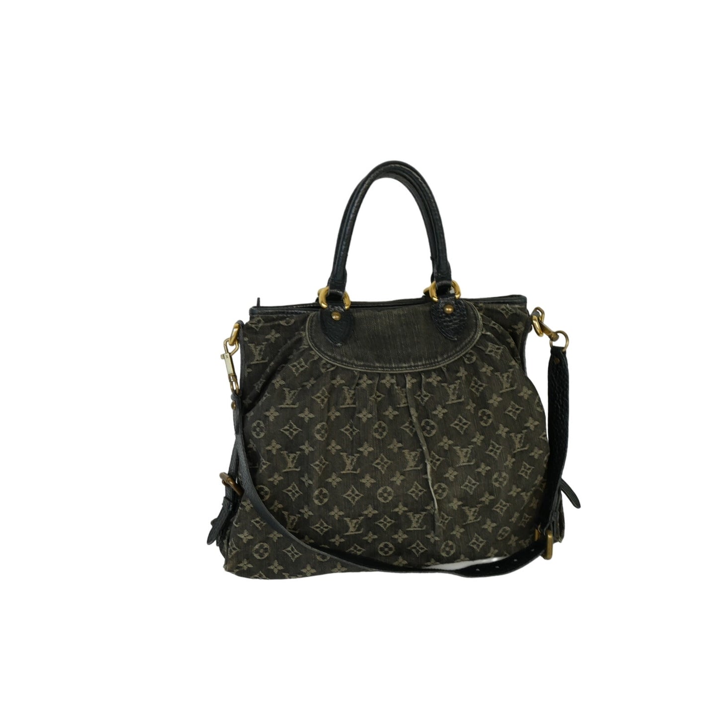 Louis Vuitton Black Denim Neo Cabby Tote