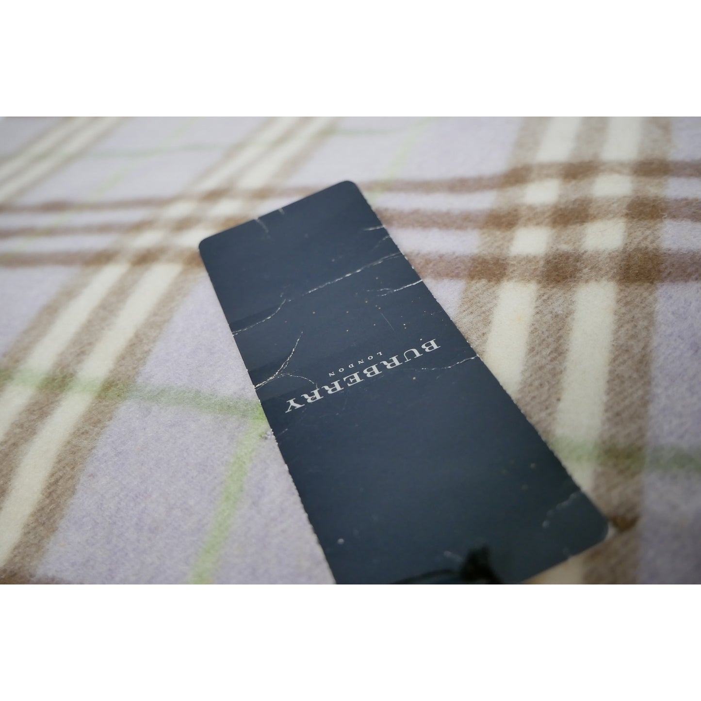 Burberry Blue Cashmere Scarf