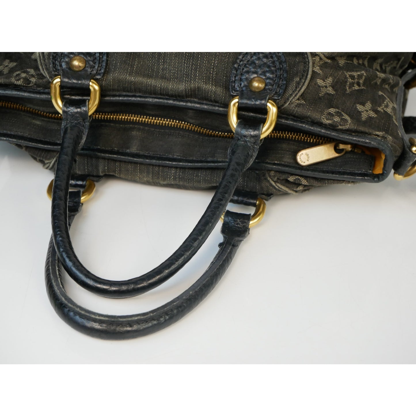 Louis Vuitton Black Denim Neo Cabby Tote
