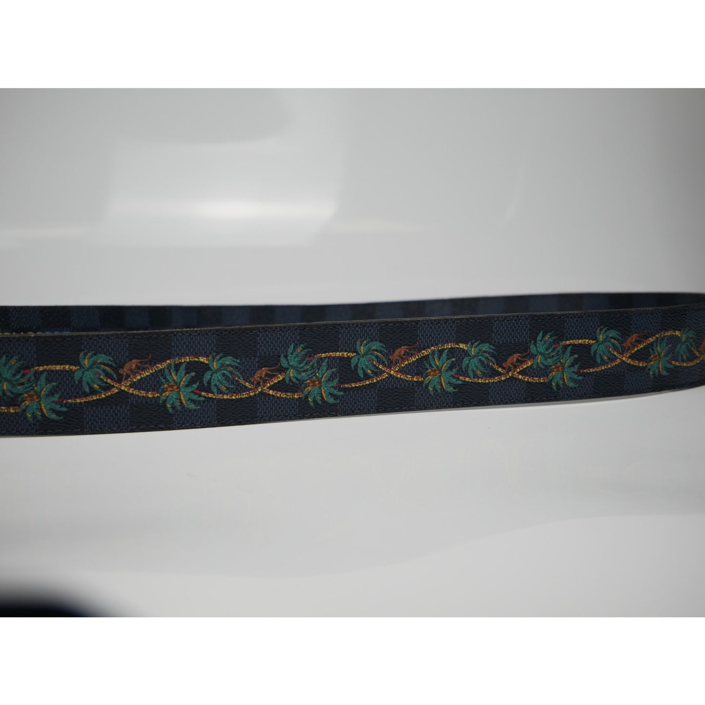 Louis Vuitton Damier Cobalt Jungle 40mm Reversible Belt