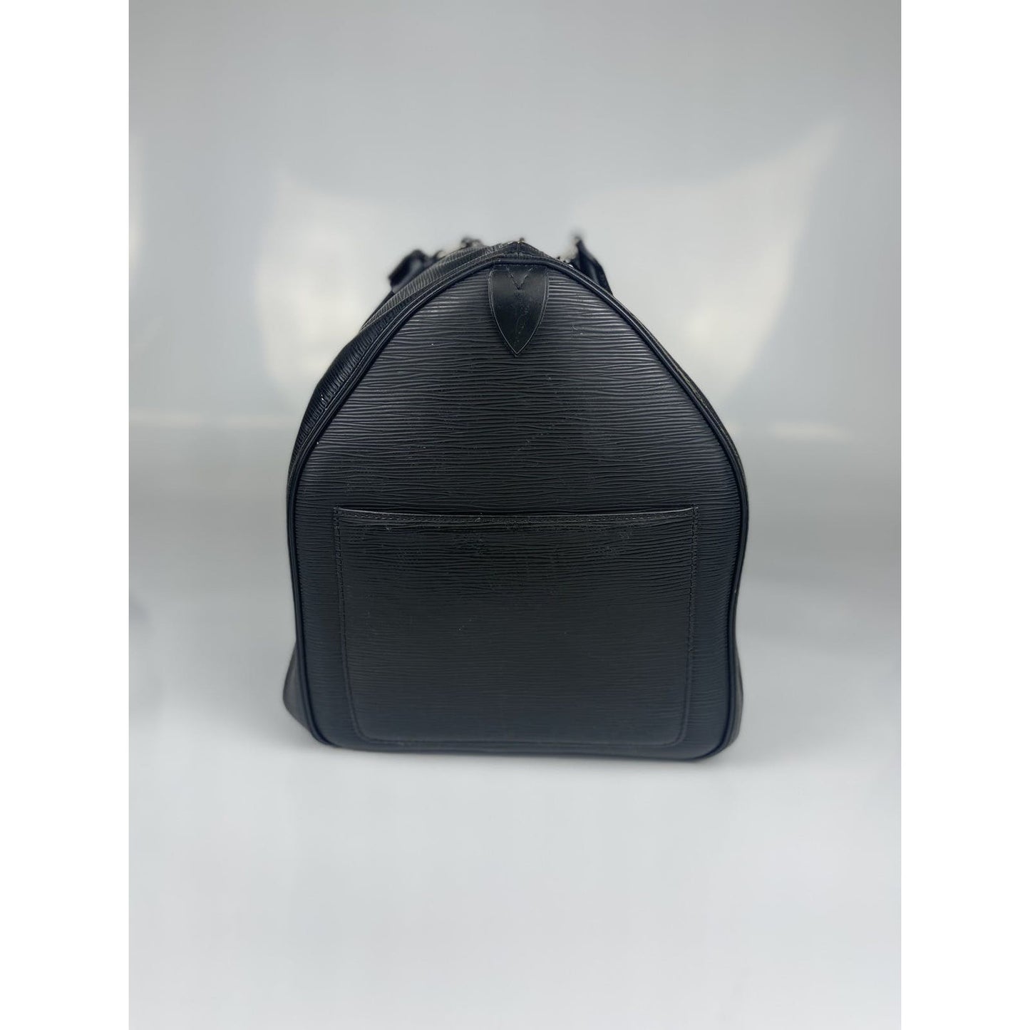 Louis Vuitton Black Silver Duffel Keepall 55