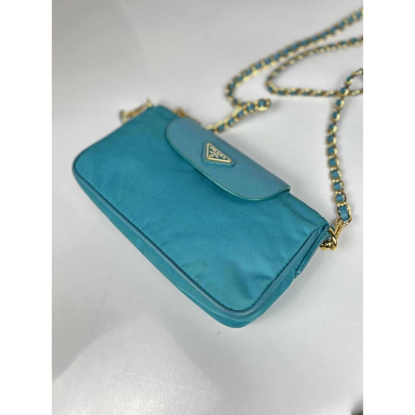 Prada Ocean Blue Crossbody Shoulder Bag