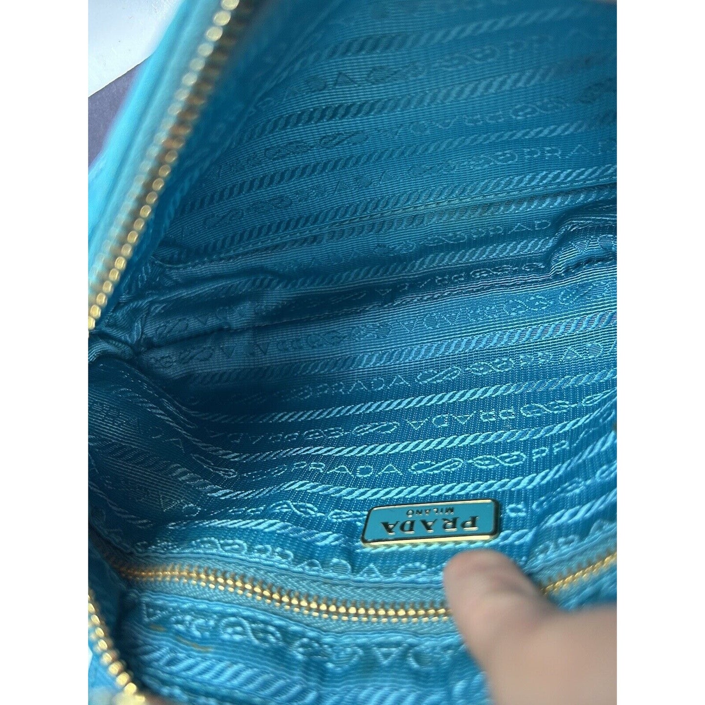 Prada Ocean Blue Crossbody Shoulder Bag