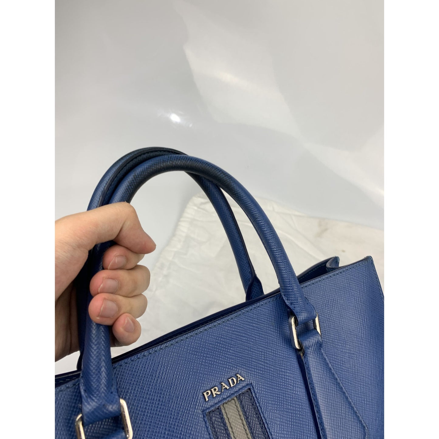 Prada Saffiano Tote Work Shoulder Hand Laptop Bag
