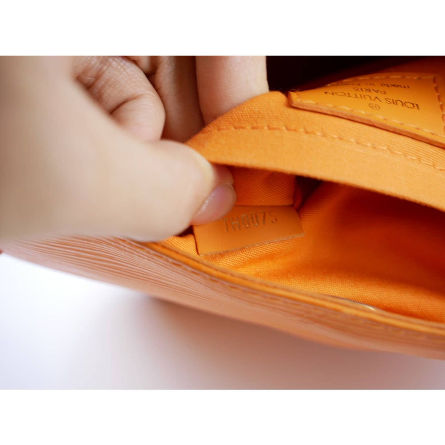 Louis Vuitton Orange Epi Shoulder Bag