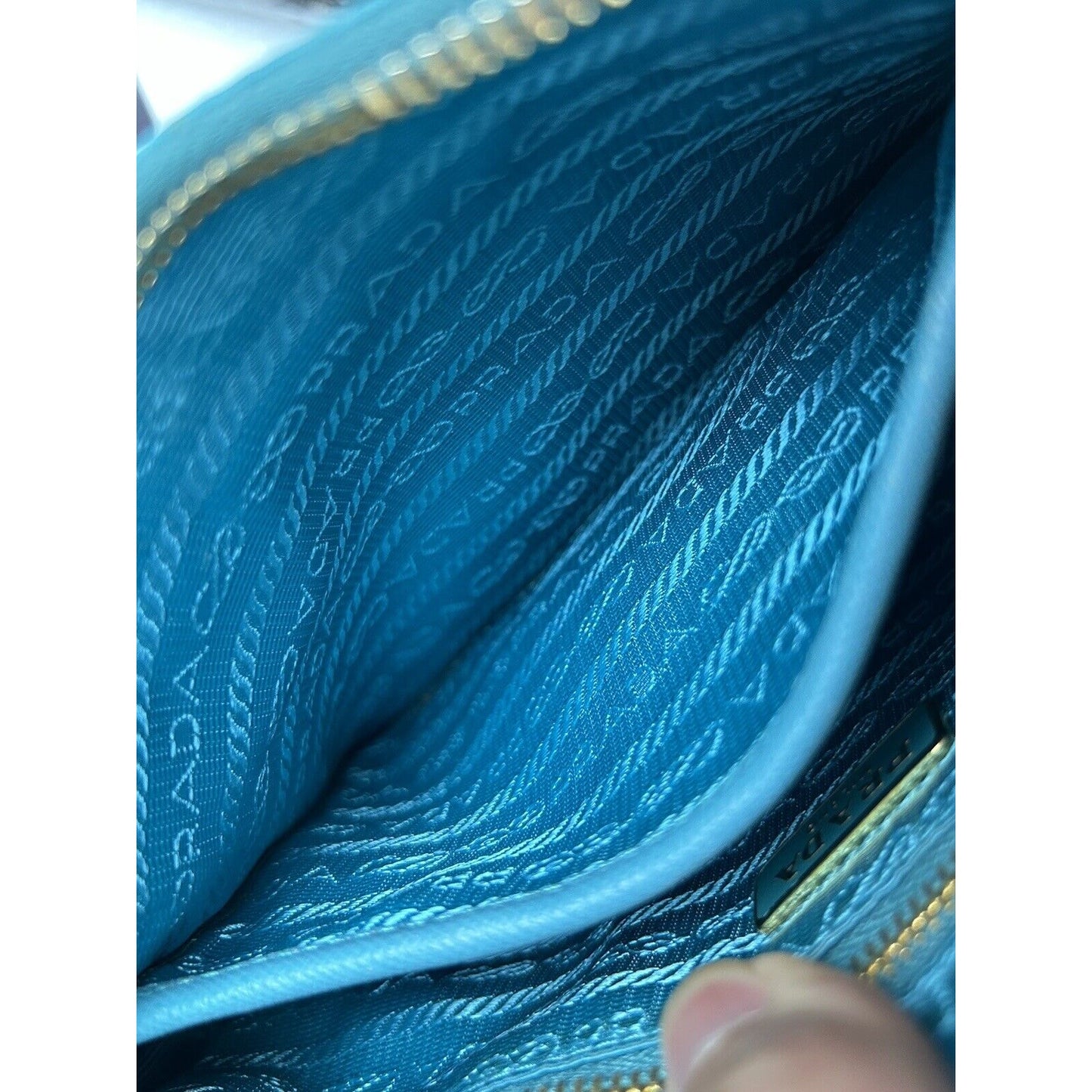 Prada Ocean Blue Crossbody Shoulder Bag