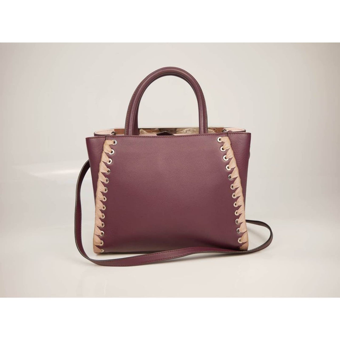 Fendi Peekaboo Mahogany Leather Bag