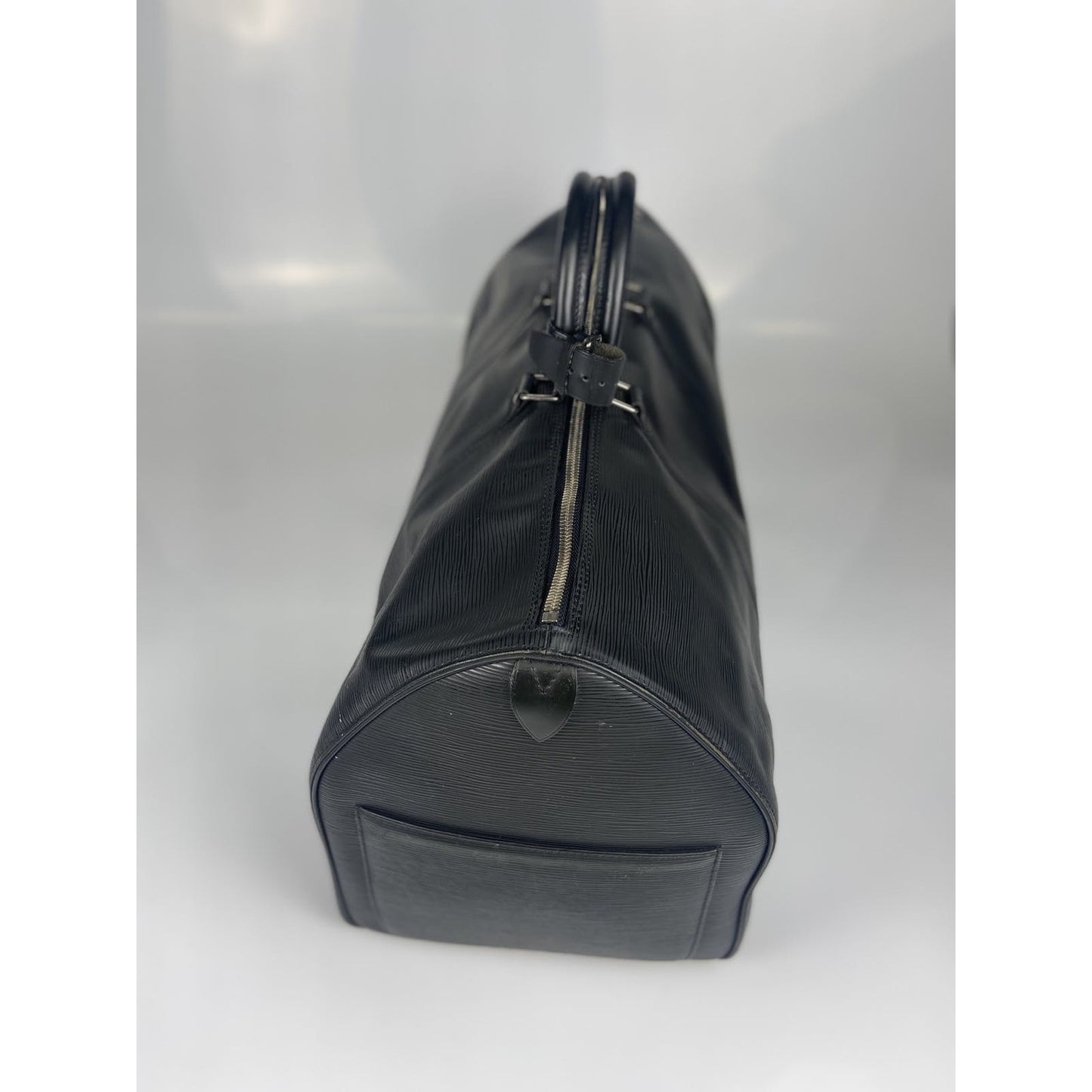 Louis Vuitton Black Silver Duffel Keepall 55