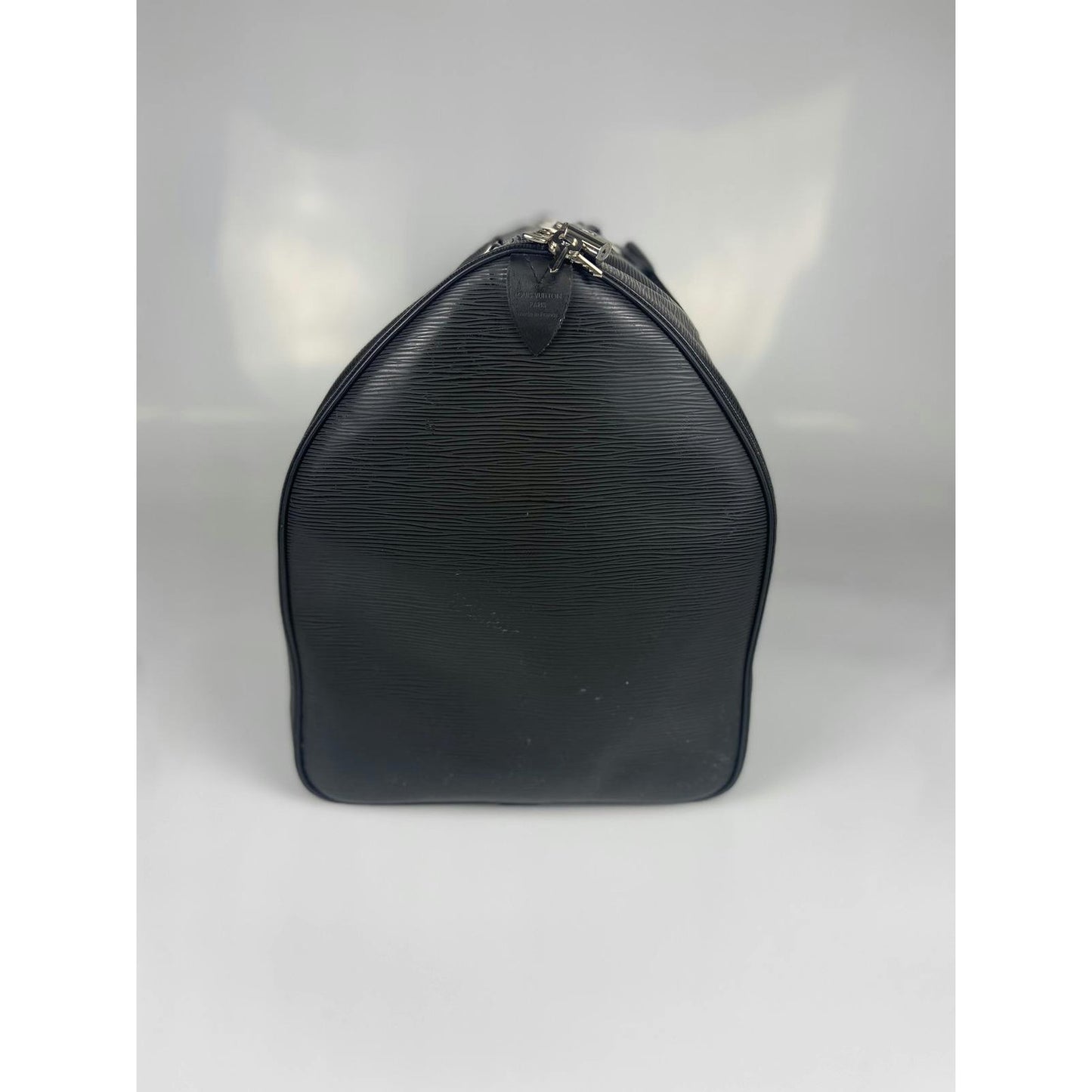 Louis Vuitton Black Silver Duffel Keepall 55