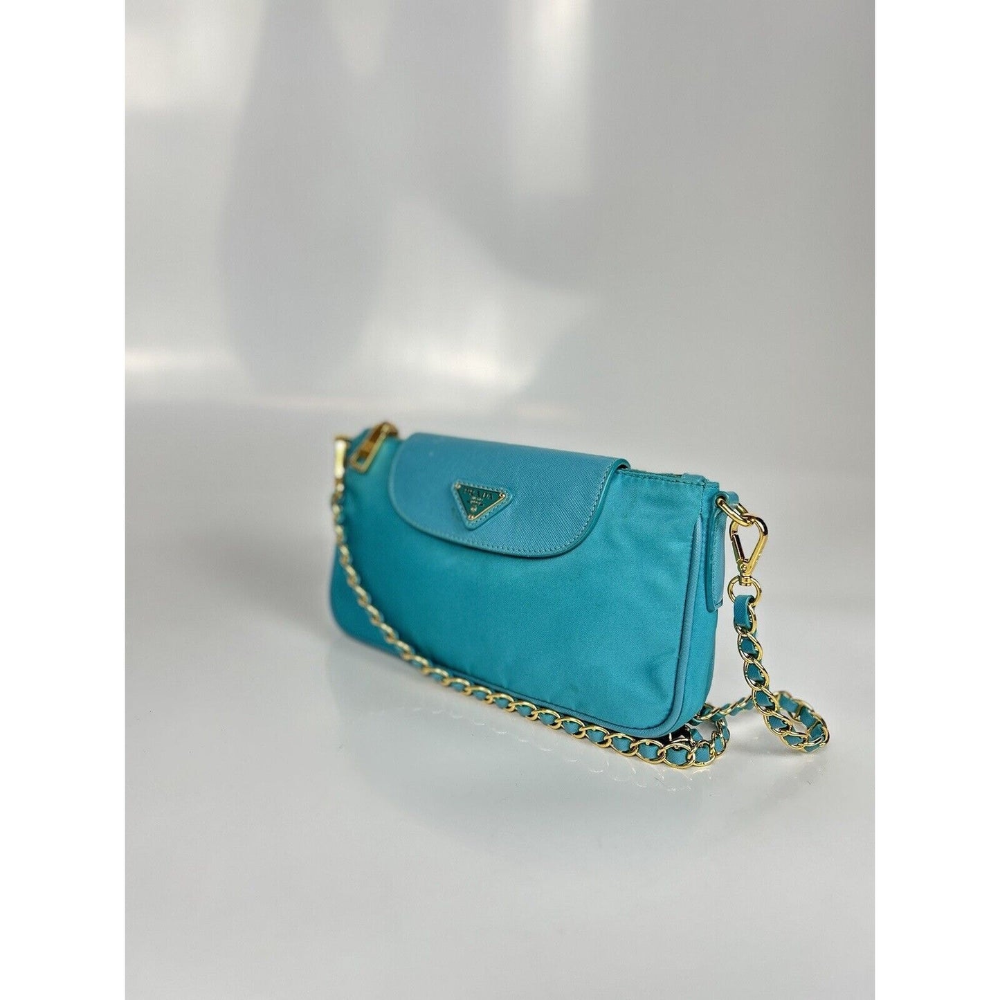Prada Ocean Blue Crossbody Shoulder Bag