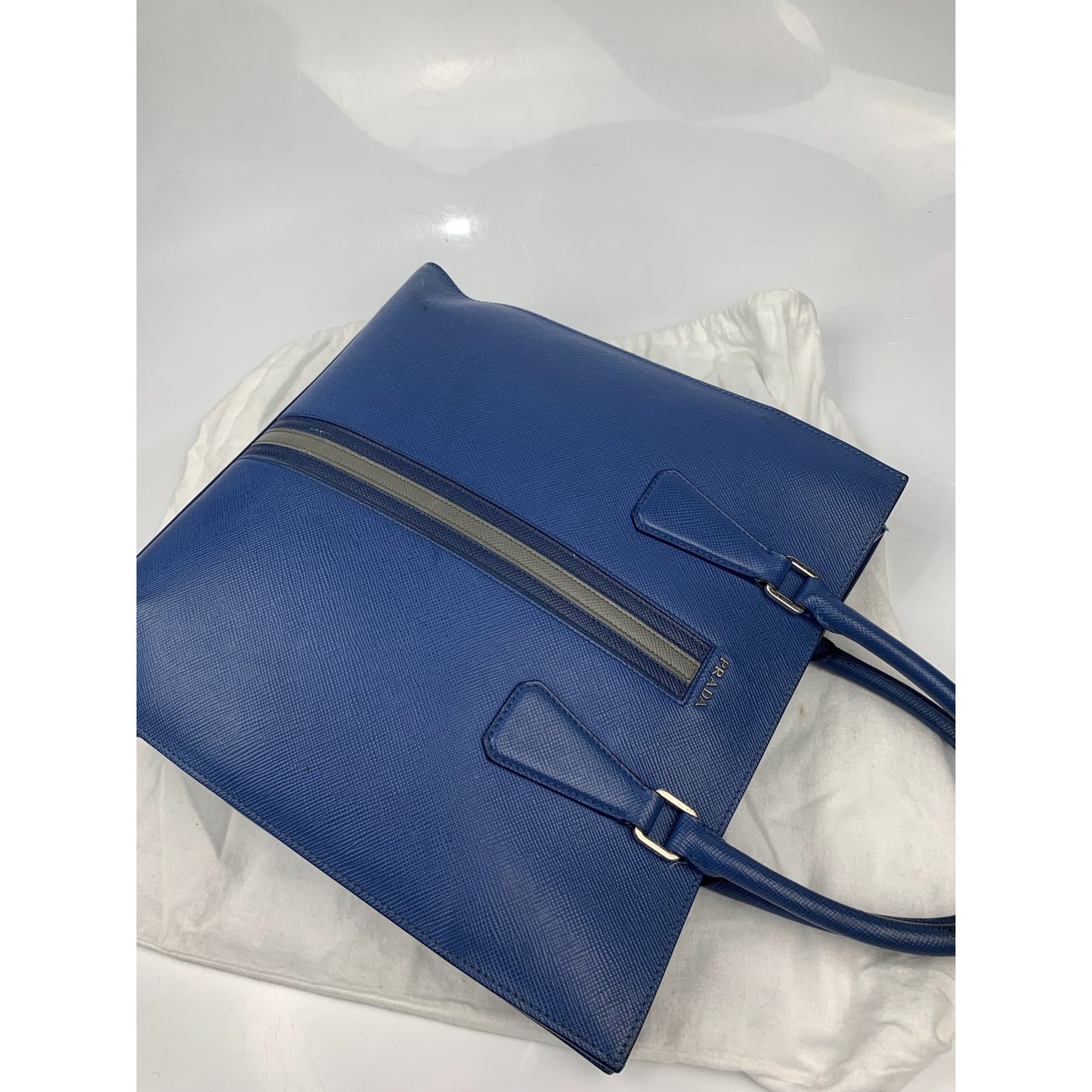 Prada Saffiano Tote Work Shoulder Hand Laptop Bag