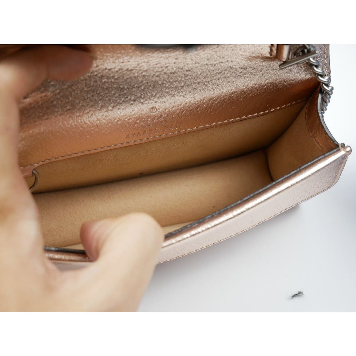 Champagne Metallic Dionysus Rose Pink Shoulder Crossbody Bag