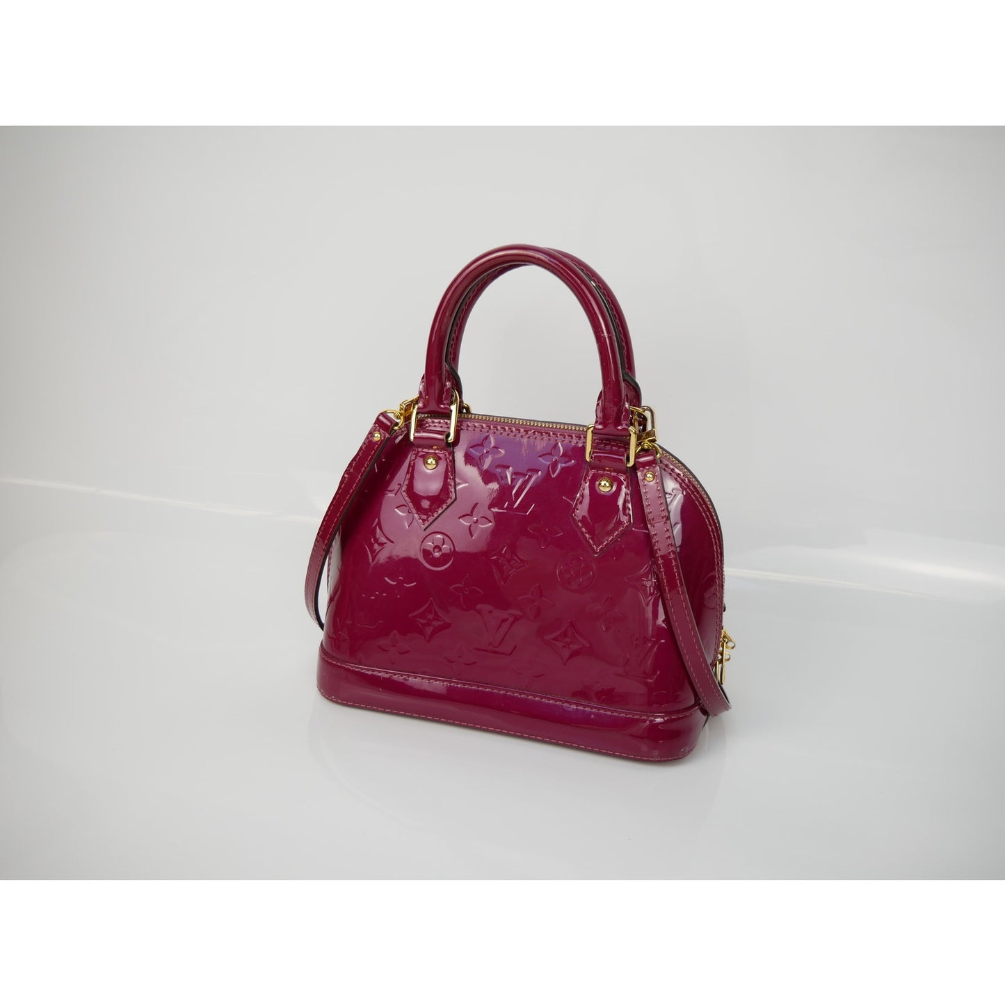 Louis Vuitton Rose Monogram Vernis Alma BB Bag
