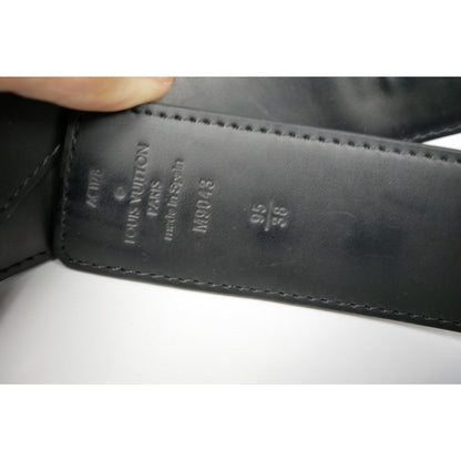 Louis Vuitton Monogram Eclipse Initiales Belt Black