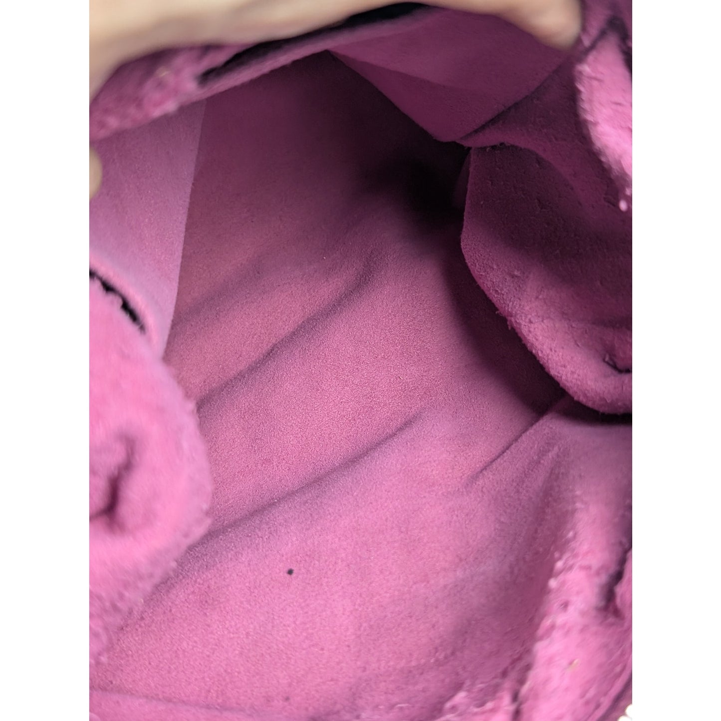 Louis Vuitton Fuchsia Denim Monogram Denim Baggy PM