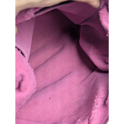 Louis Vuitton Fuchsia Denim Monogram Denim Baggy PM