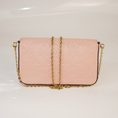 Louis Vuitton Rose Poudre Empreinte Felicie Pochette