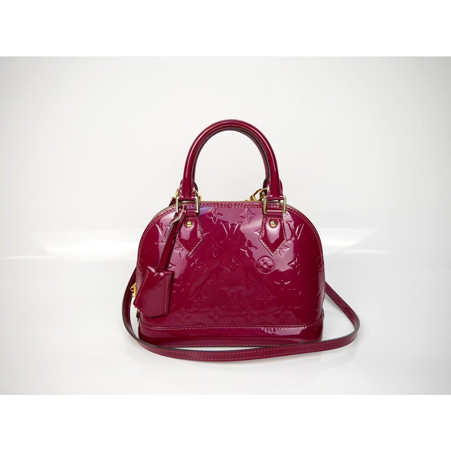 Louis Vuitton Rose Monogram Vernis Alma BB Bag